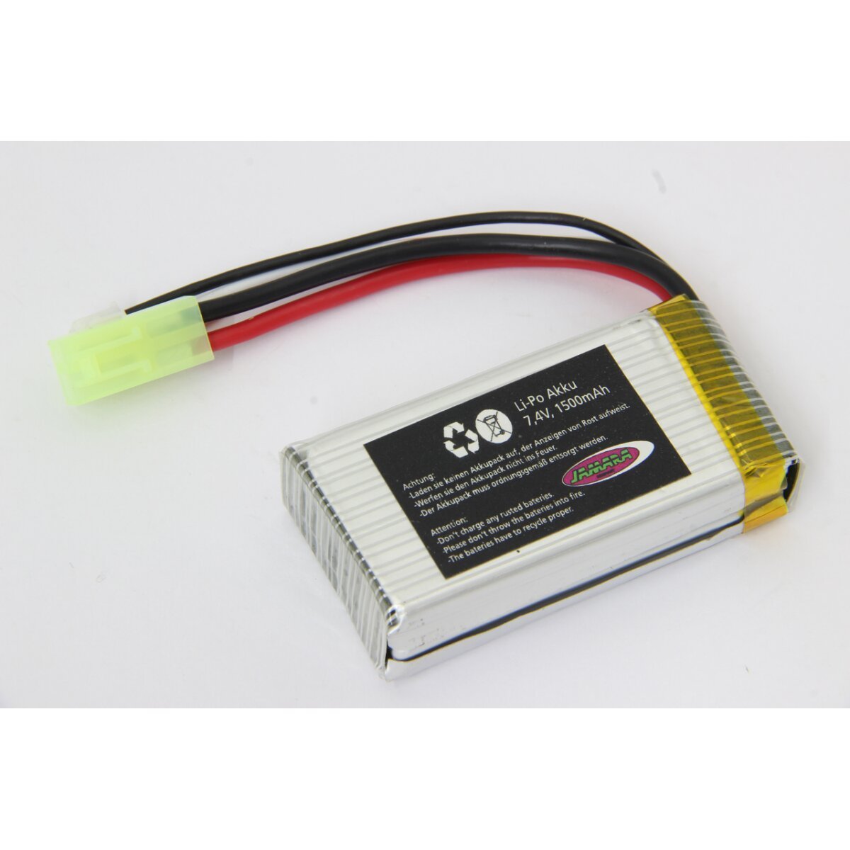 JAMARA Akku Quadrodrom Lipo 7,4V 1500mAh Mini Tamiya 11,1Wh