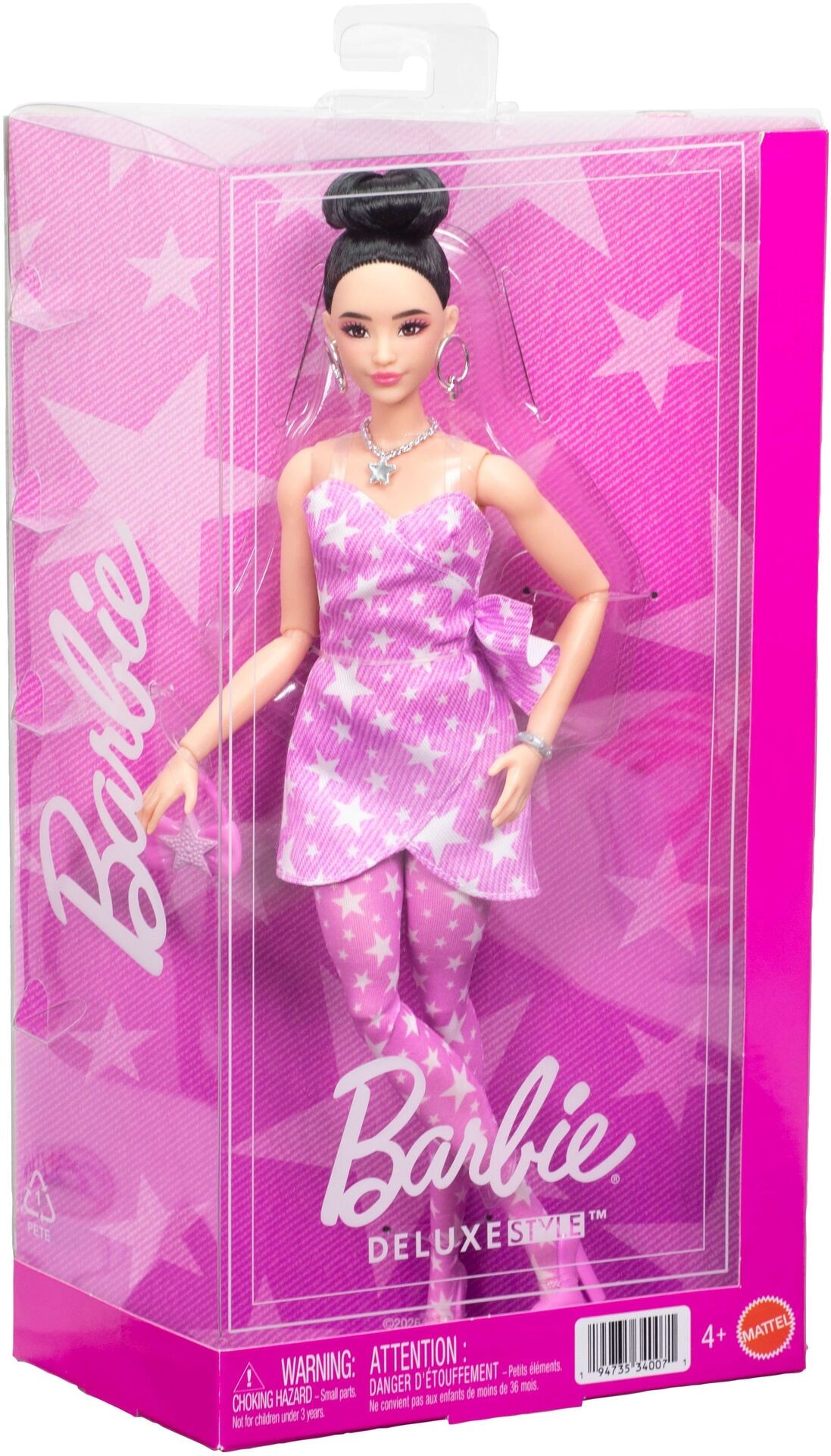 Barbie Deluxe Style - Sternchen Kleid - Mattel - MATTEL JJN71 Kleid - Mattel - Barbie Deluxe Style - Sternchen Kleid - Modell MATTEL JJN71 Produktbild fuer Online-Shop