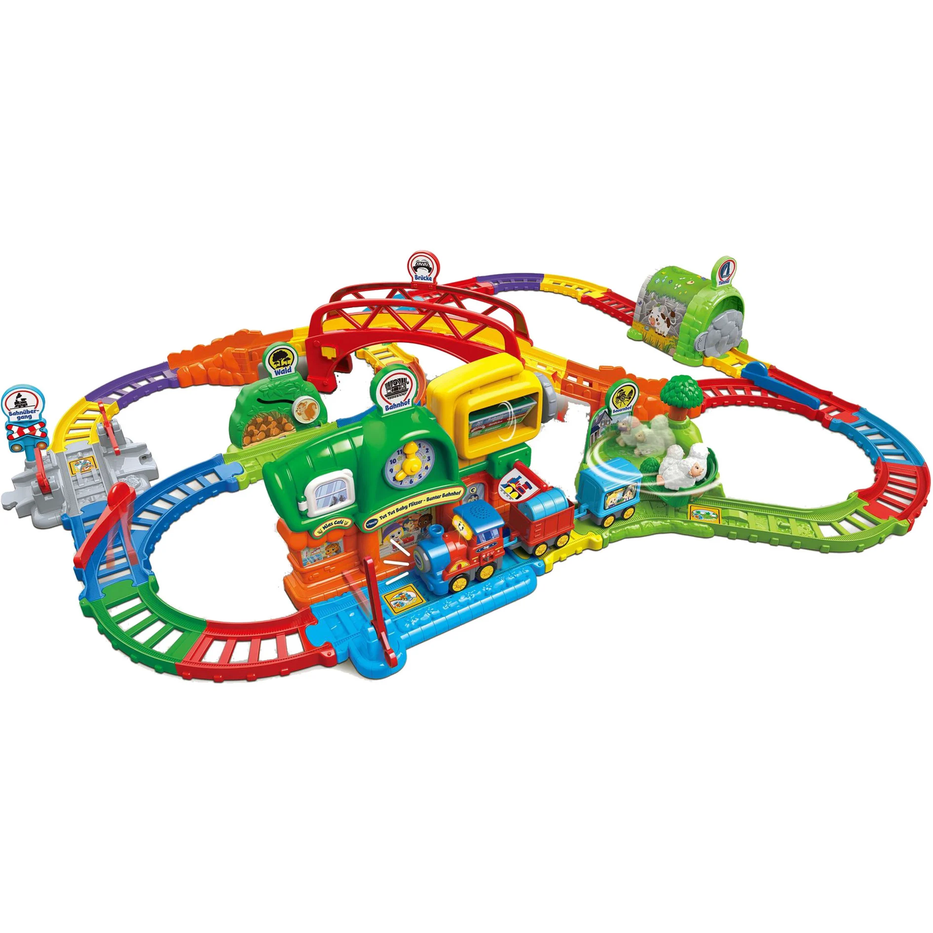 VTech, Tut, Tut, Baby, FlitzerBunter, Bahnhof VTech Tut Tut Baby FlitzerBunter Bahnhof