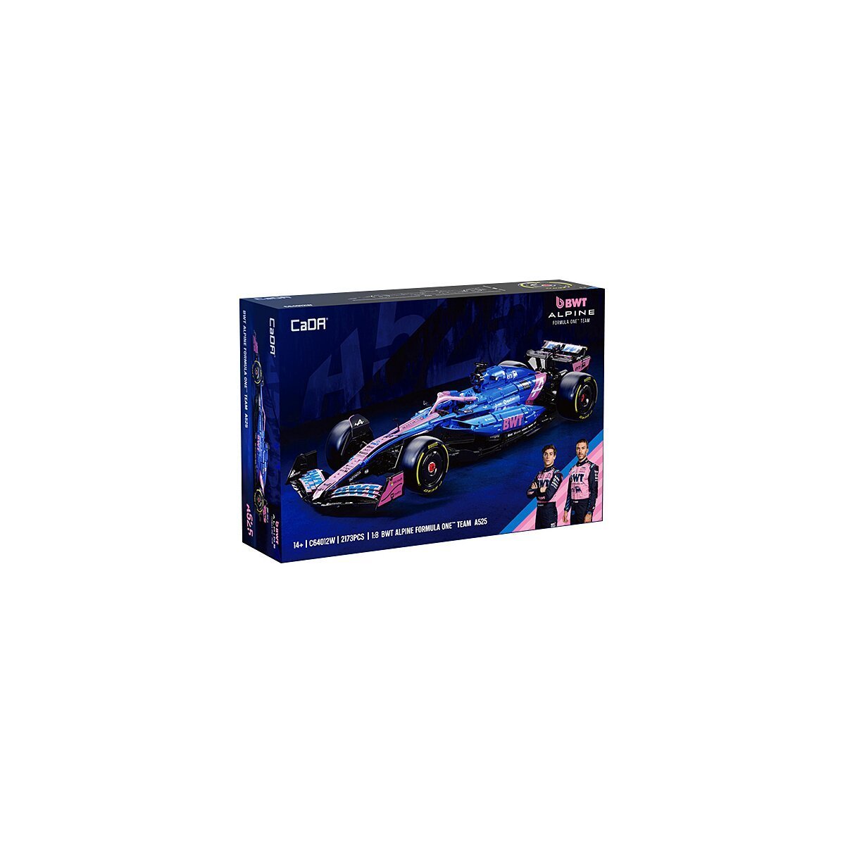 JAMARA CaDA BWT Alpine Formula One™ Team A525 1:8 blau Bricks ab 14 Jahren