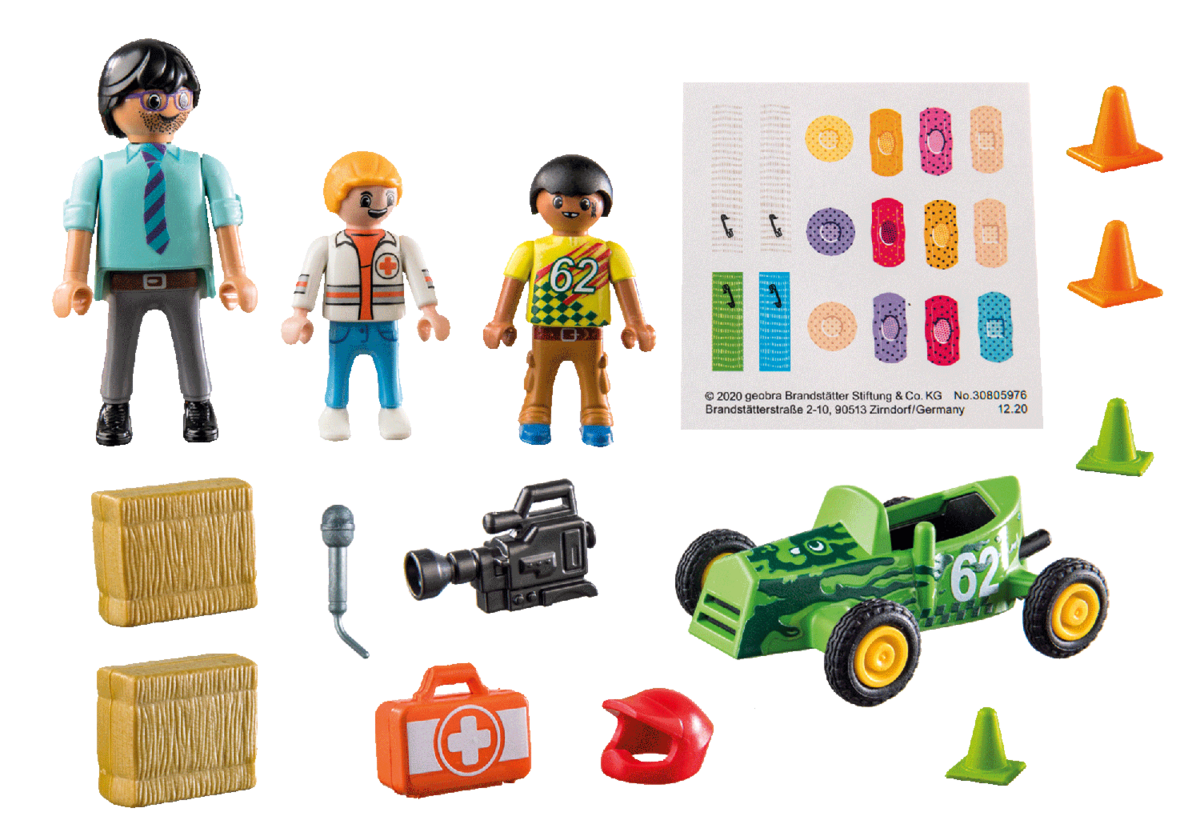 PLAYMOBIL 70919 DUCK ON CALL - Notarzt Action. Hilf dem Rennfahrer! Maschine, Rad, Person, Spielzeug, Erste Hilfe