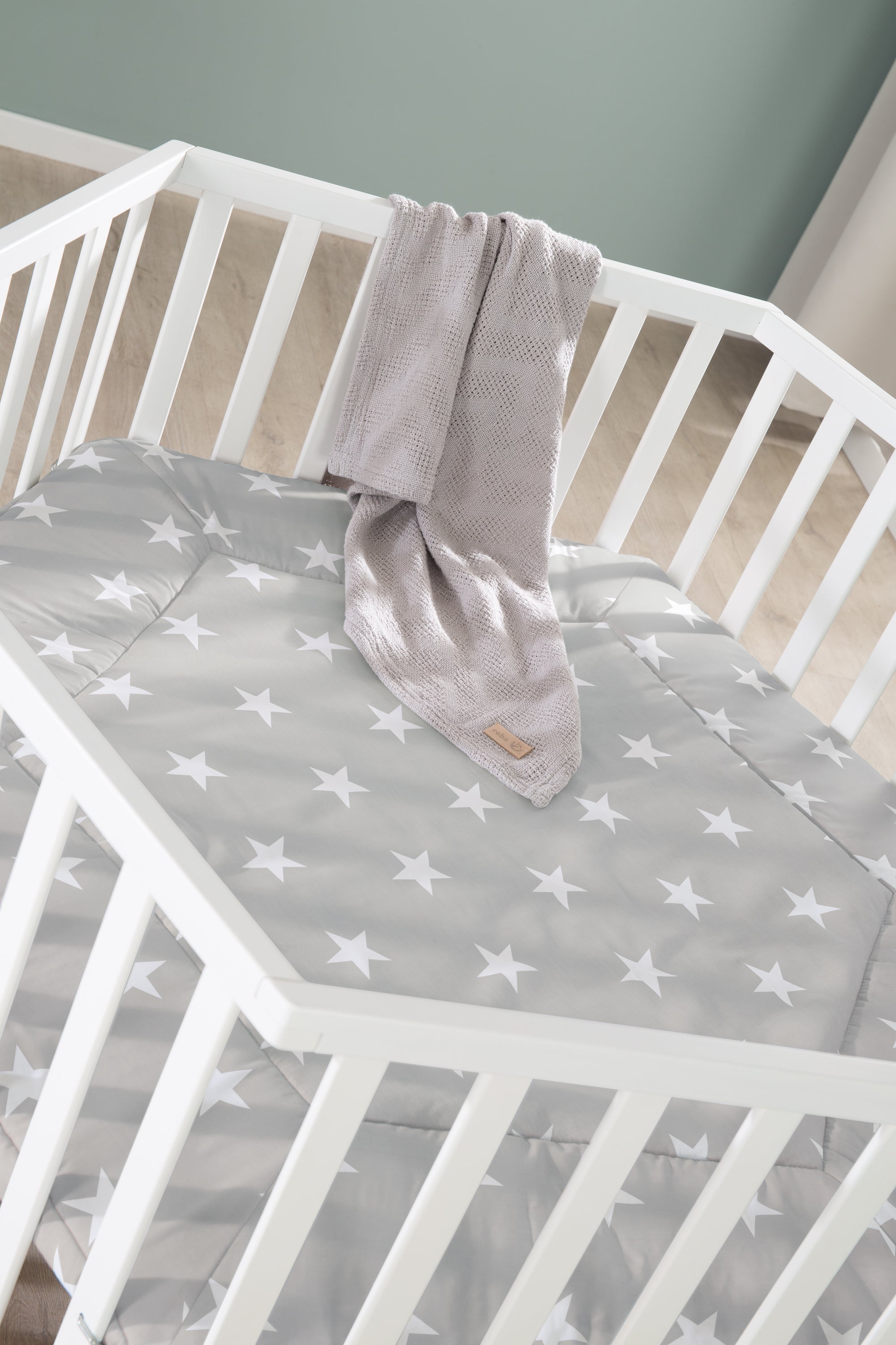 Roba 0232WEV190A Laufgitter 6-eckig Little Stars weiß - Bild 12 Roba 0232WEV190A Laufgitter 6-eckig Little Stars weiß - Produktbild 12