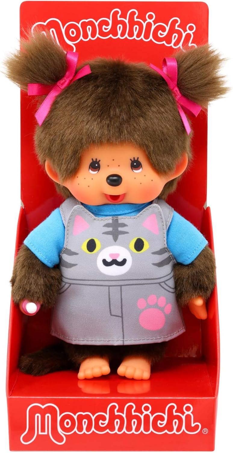 Monchhichi Animal Dress Kitten 20cm Süßes Monchhichi Mädchen im Katzenkleid Monchhichi, Animal, Dress, Kitten, 20cm, Süßes, Monchhichi, Mädchen, im, Katzenkleid, Verpackung, Zubehör, und, Details, sichtbar