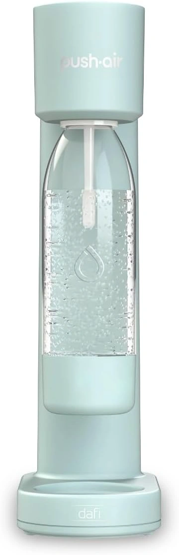 PEARLCO 502039 Wassersprudler PushAir Set Mint inkl. CO₂-Zylinder und 2 Flaschen