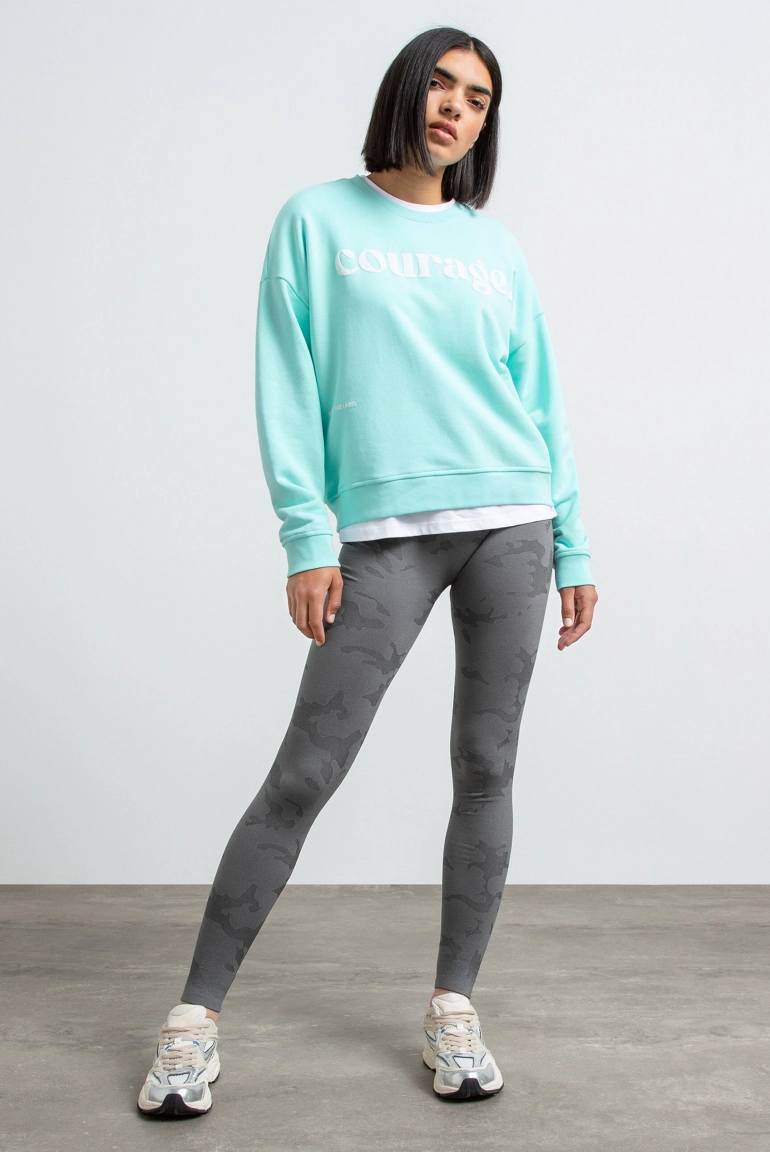 SENSES 2509197022 Leggings PA: LINA mit Print, Grau