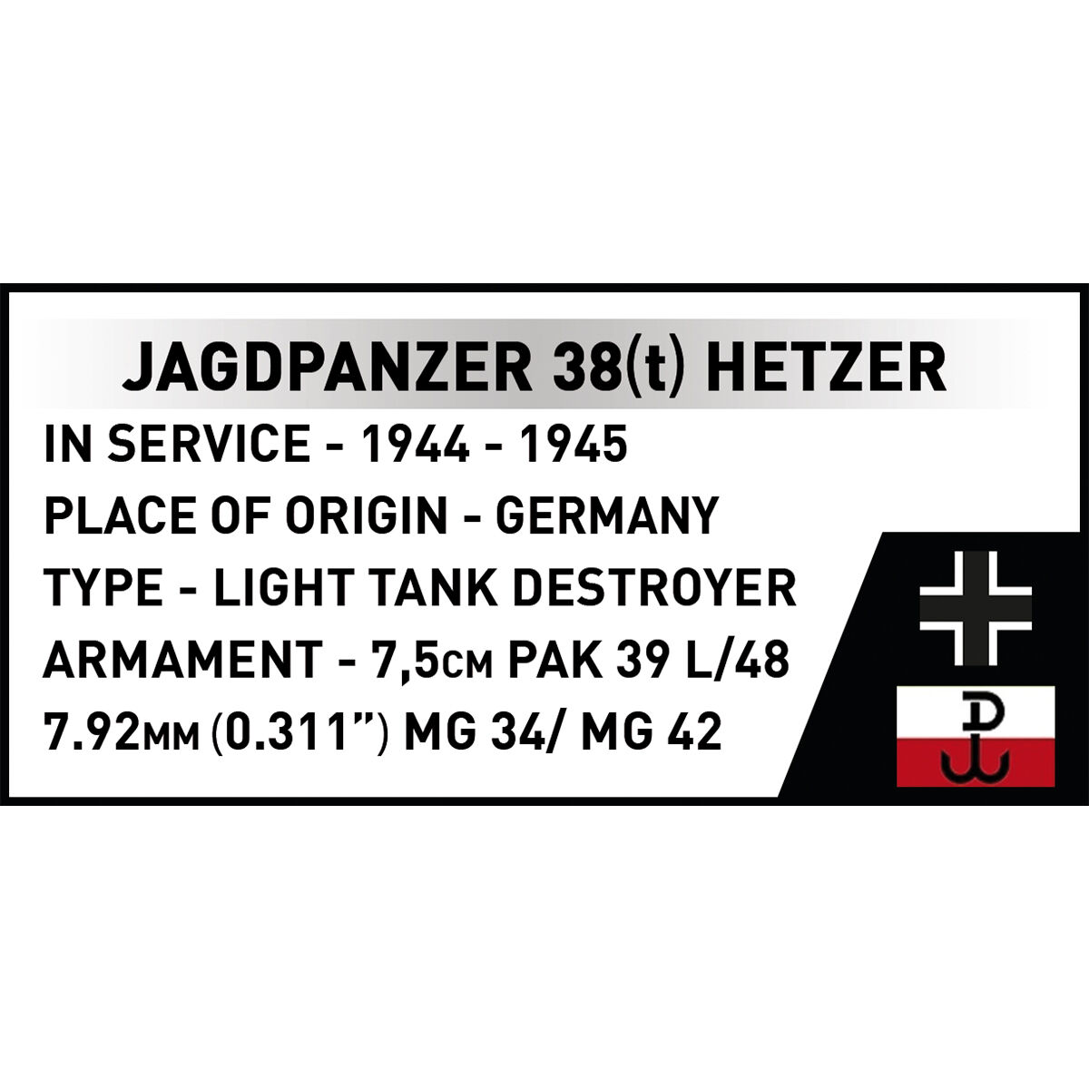 COBI 2670 - Jagdpanzer 38(T) "BRAVE" - Bild 13 COBI 2670 - Jagdpanzer 38(T) "BRAVE" - Bild 13
