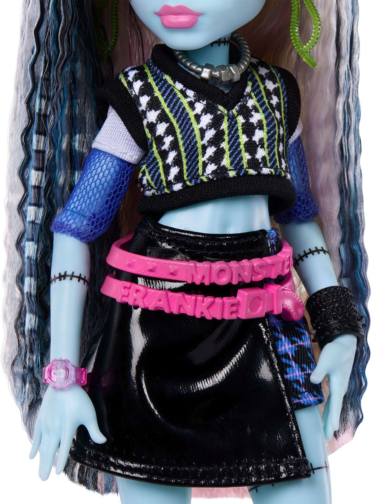 Monster High Frankie Puppe - Mattel - MATTEL JHK31 Puppe - Mattel - Monster High Frankie Puppe - Modell MATTEL JHK31 Produktbild fuer Online-Shop
