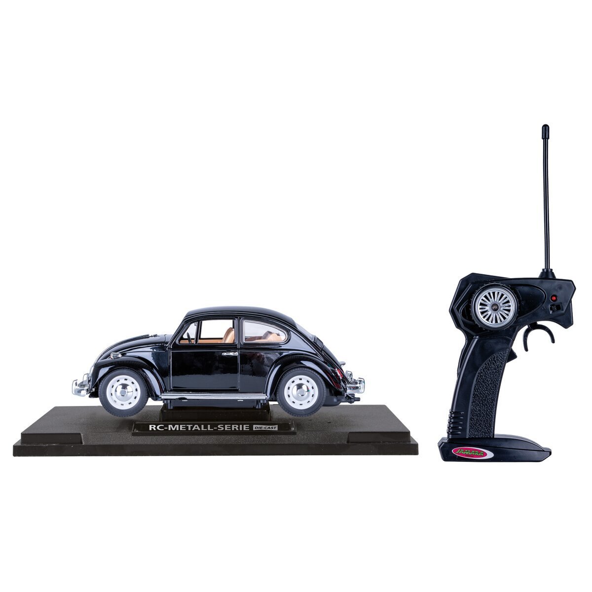 JAMARA VW Käfer RC Diecast 1:18 schwarz 27MHz ab 6 Jahren JAMARA VW Käfer RC Diecast 1:18 schwarz 27MHz ab 6 Jahren