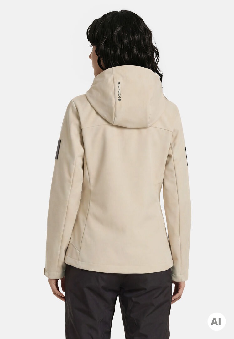 ICEPEAK ICEPEAK 254972542IBE BURLINGTON Softshell Jacke Damen Beige ICEPEAK ICEPEAK 254972542IBE BURLINGTON Softshell Jacke Damen Beige