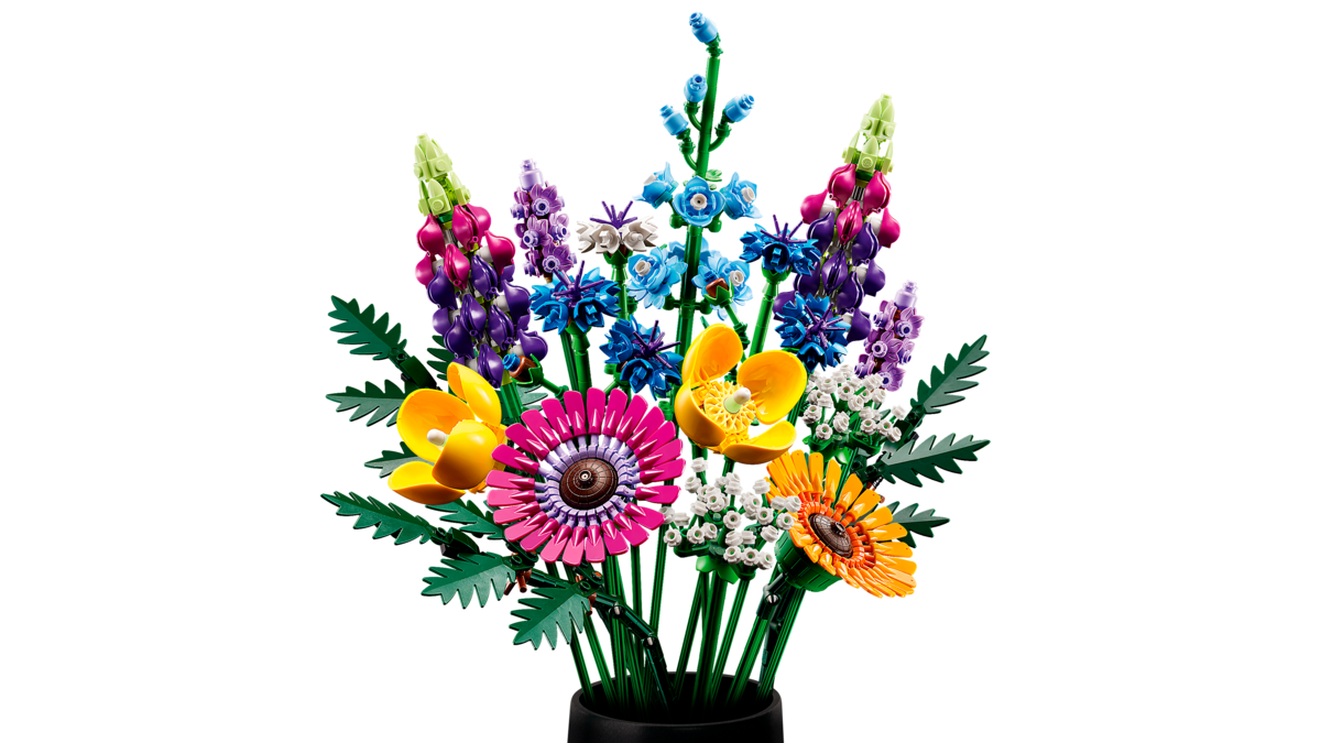 LEGO® Icons Wildblumenstrauß 10313 Blume, Blumen-Arrangement, Pflanze, Blumenstrauß, Ikebana