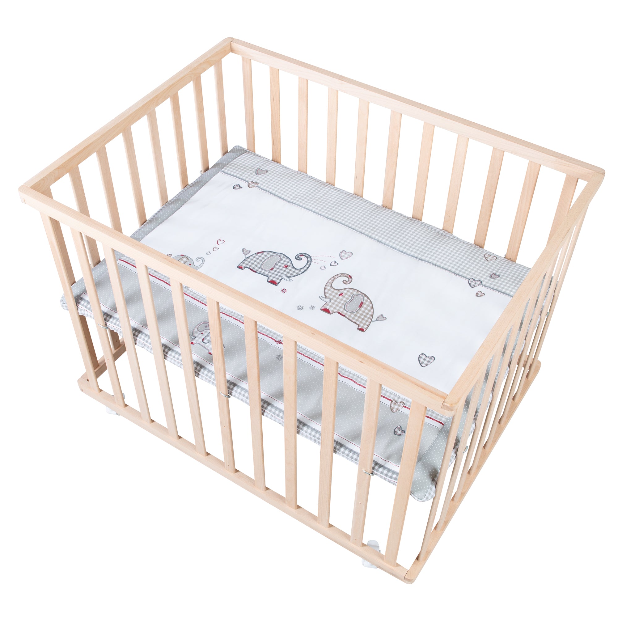 Roba 0241NAS145A Laufgitter 100x75 Jumbo twins grau natur lackiert - Bild 1 Roba 0241NAS145A Laufgitter 100x75 Jumbo twins grau natur lackiert - natur lackiert - Laufgitter - Produktbild 1
