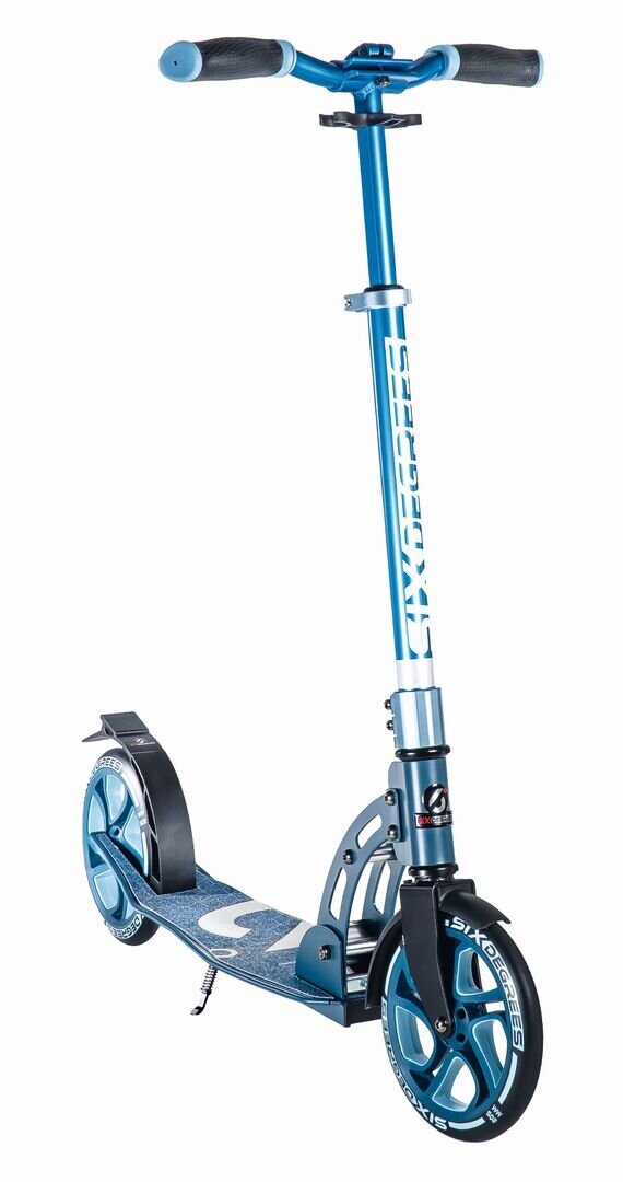 SIX, DEGREES, Aluminium, Scooter, 205, mm, blau, Roller, Transport, Fahrzeug, E-Scooter