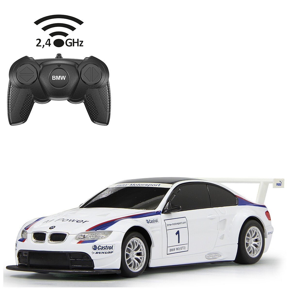 JAMARA BMW M3 Sport 1:24 weiss 2,4GHz ab 6 Jahren