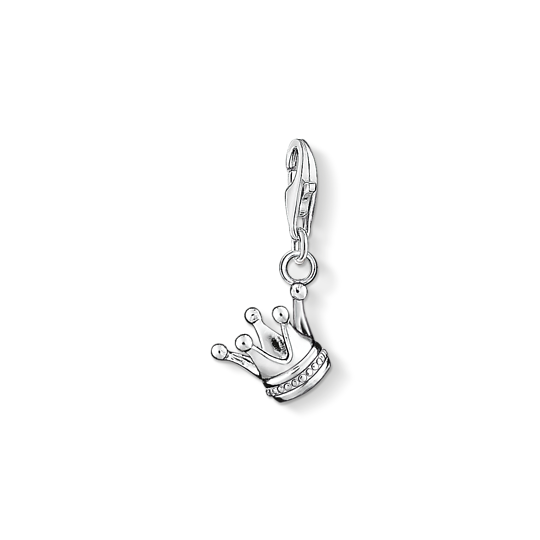 Thomas, Sabo, Anhänger, Charm-Club, Krone, 925, Sterling, Silber, Blank, 0887-001-12, Zubehor, Ohrring, Schmuck, Rauchrohr, Silber