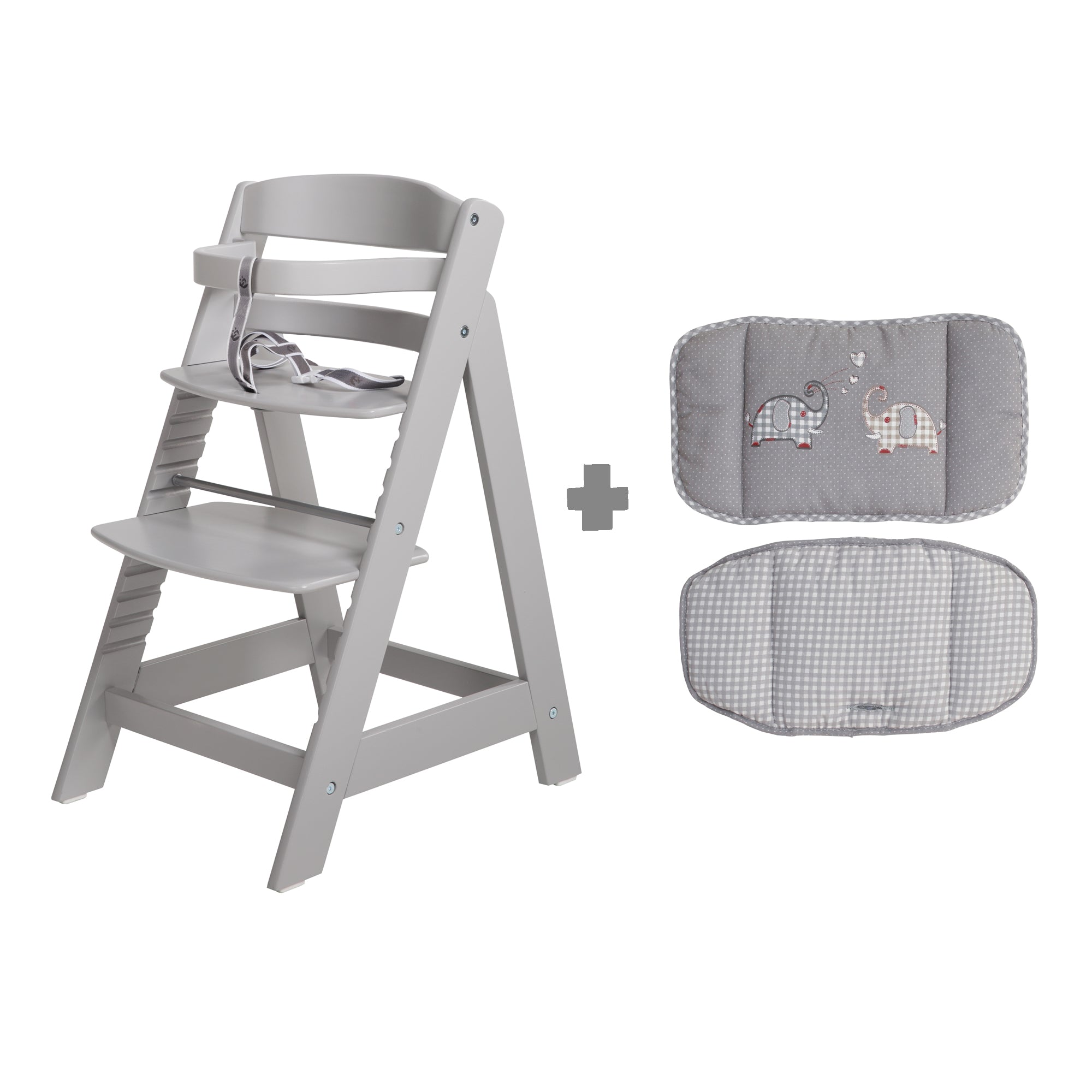 Roba 275062TPV145 Treppenhochstuhl mit Sitzverkleinerer grau taupe - Bild 1 Roba 275062TPV145 Treppenhochstuhl mit Sitzverkleinerer grau taupe - taupe - Hochstuhl - Produktbild 1