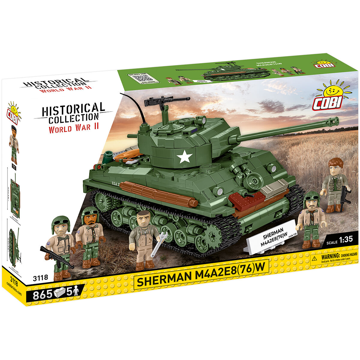 COBI 3118 - Sherman M4A2E8 (76) W COBI 3118 - Sherman M4A2E8 (76) W