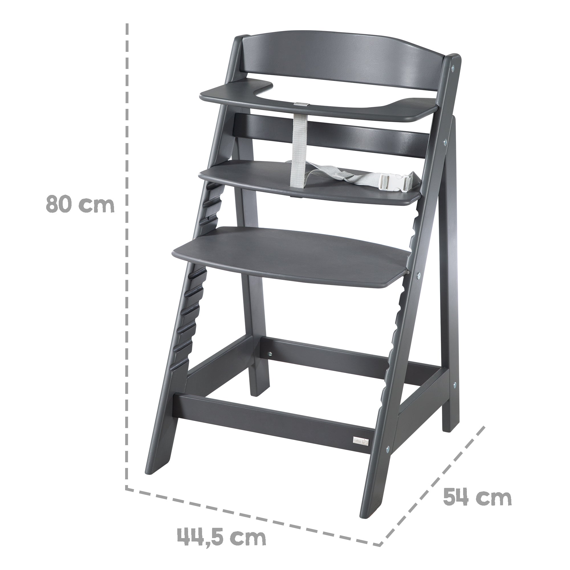 Roba 75063ANV233 Treppenhochstuhl, Set 2in1 anthrazit - Bild 4 Roba 75063ANV233 Treppenhochstuhl, Set 2in1 anthrazit - Produktbild 4