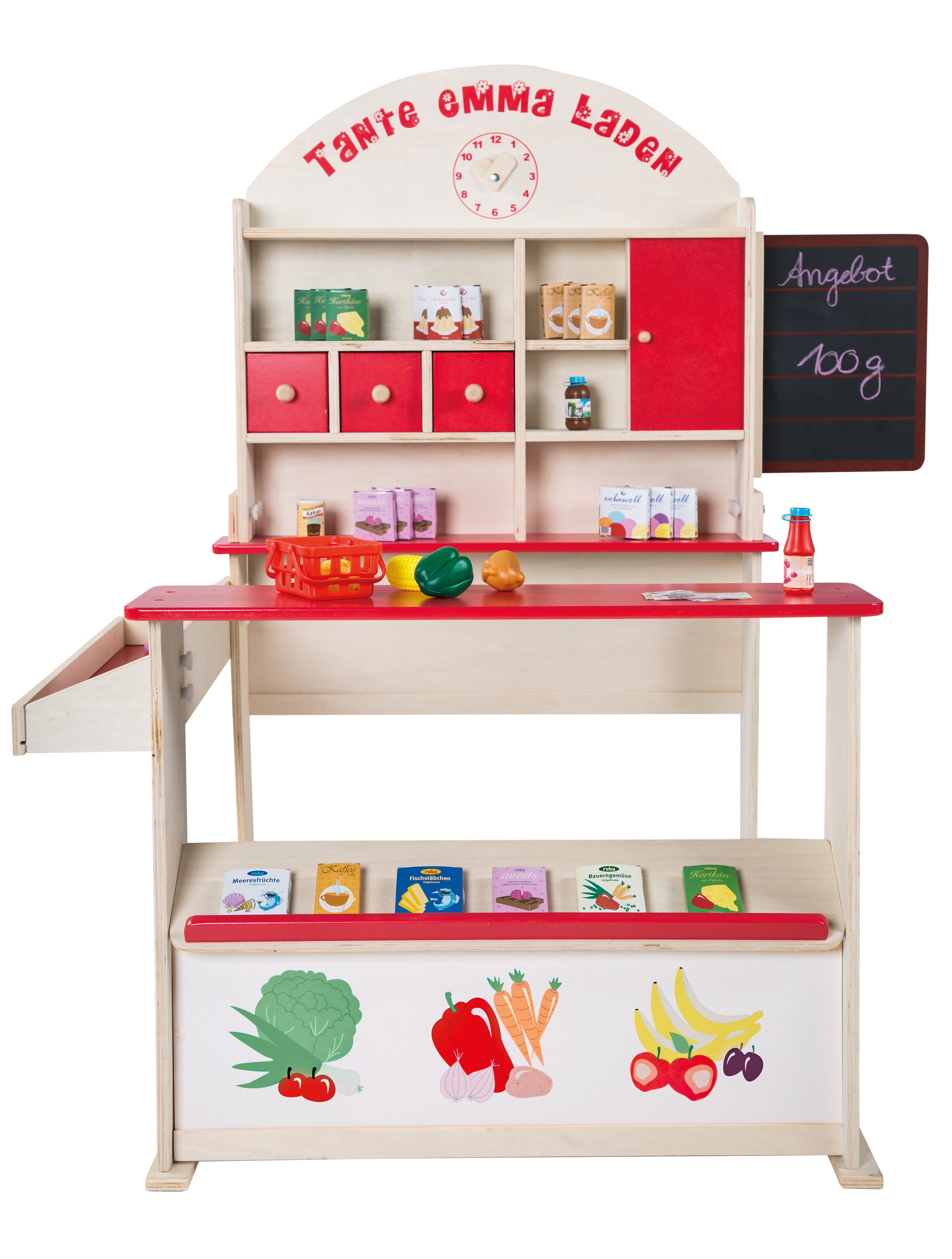 Roba 92802 Verkaufsstand natur lackiert – Rollenspiel - Bild 1 Roba 92802 Verkaufsstand natur lackiert – Rollenspiel - natur lackiert - Rollenspiel - Produktbild 1