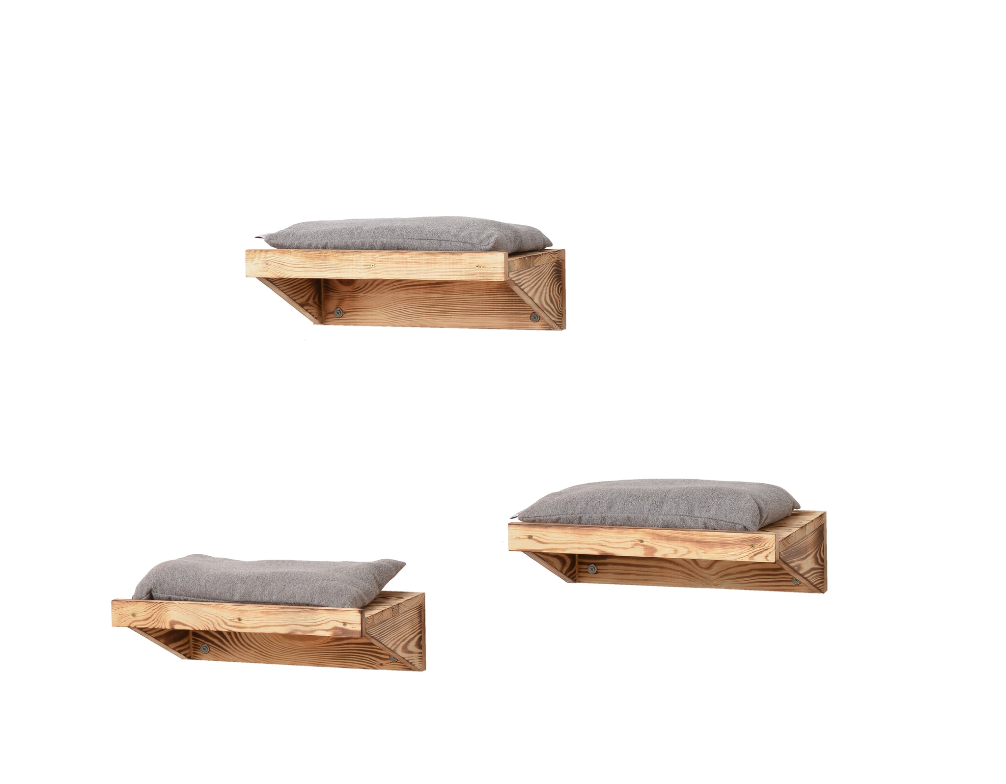 Rohrschneider – RS 22188.102 – 3-er Set Wandmulde Karlsson – Grau – Haustiermöbel Rohrschneider – RS 22188.102 – 3-er Set Wandmulde Karlsson – Grau – Haustiermöbel