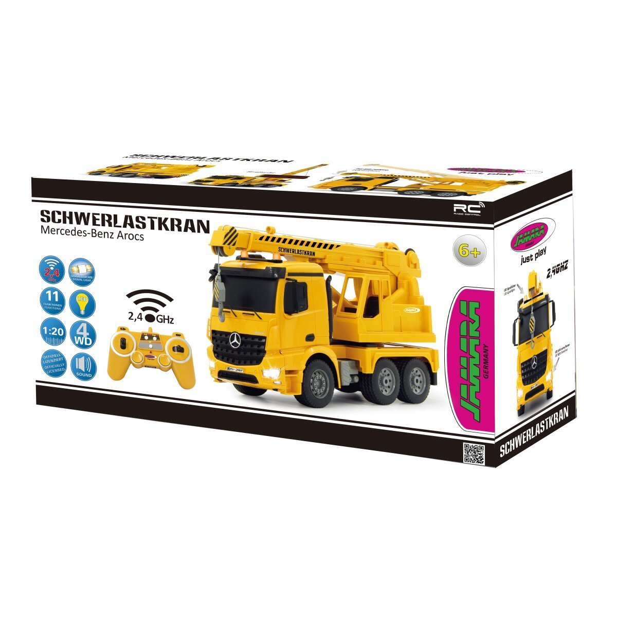 JAMARA Schwerlastkran Mercedes-Benz Arocs 1:20 2,4GHz ab 6 Jahren