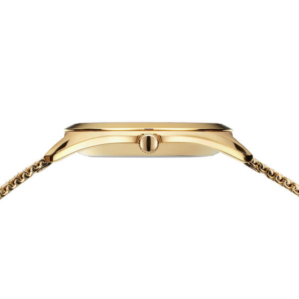 Bering 17331-333 Damenuhr, Milanaise/Solar, Gold