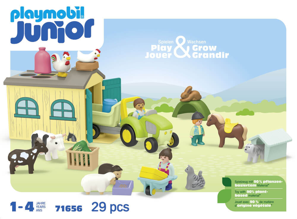 PLAYMOBIL 71656 Junior: Bauernhof-Abenteuer Mit Traktor
