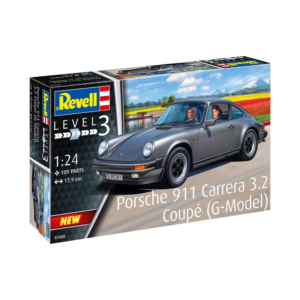 Revell 07688 Porsche 911 Carrera 3.2 Coupe G-Model Sportwagen Modell 1:24 Revell, 07688, Porsche, 911, Carrera, 3.2, Coupe, G-Model, Sportwagen, Modell, 1:24