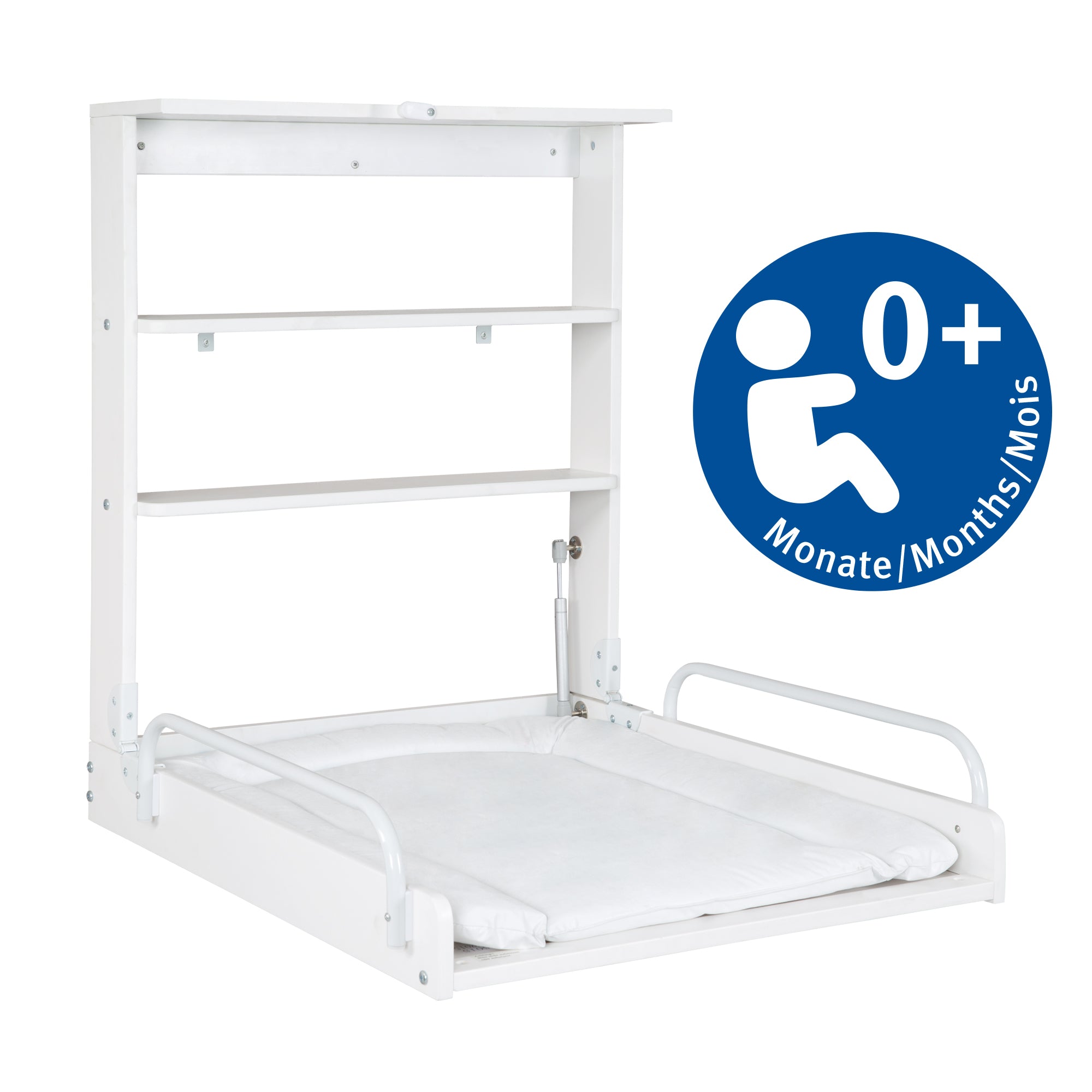 Roba 212015WEF184 Wandwickelregal weiss +Wickelauflage weiß – Wickeln & Baden - Bild 5 Roba 212015WEF184 Wandwickelregal weiss +Wickelauflage weiß – Wickeln & Baden - Produktbild 5