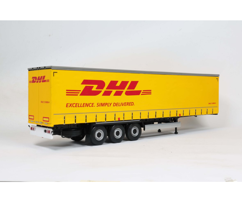 Solido 1:24 Tarpolin Anhänger DHL gelb Solido 1:24 Tarpolin Anhänger DHL gelb