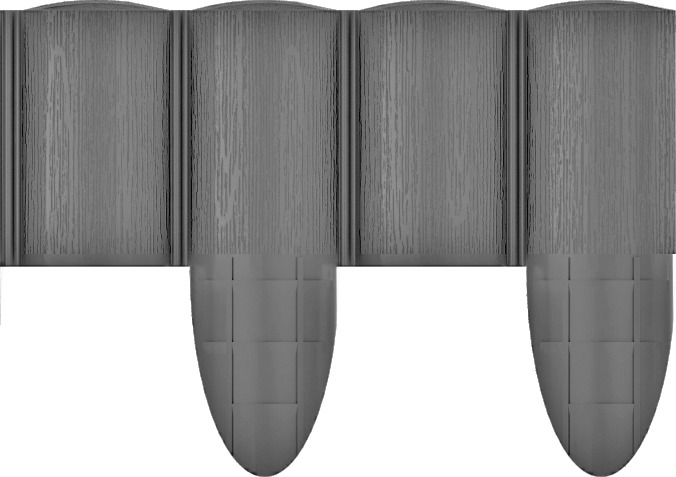 Cellfast Gartenpalisade 4 ECO 2,4 m graphit