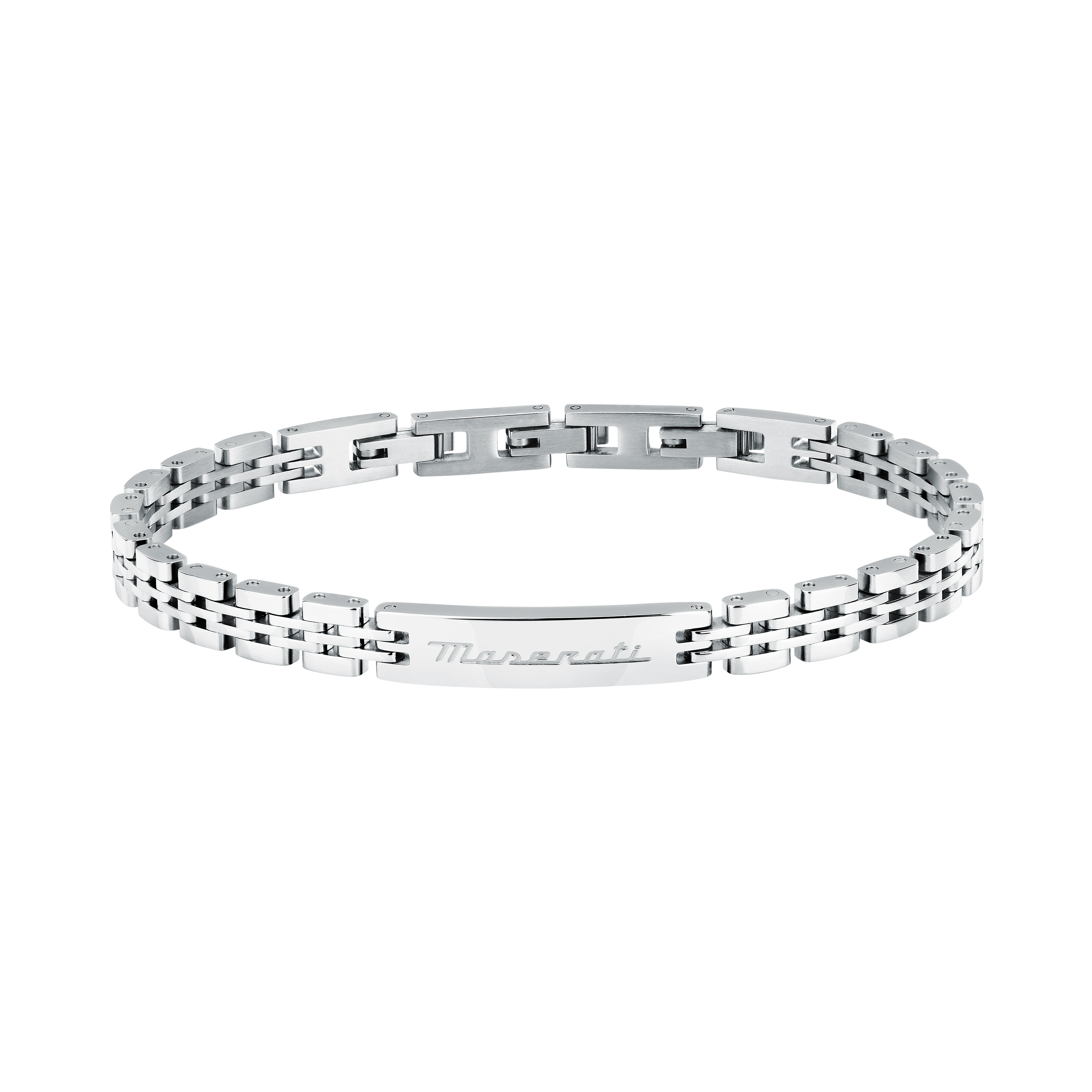 Maserati Armband Herren Iconic silber 18 5+3cm Maserati Armband Herren Iconic silber 18 5+3cm
