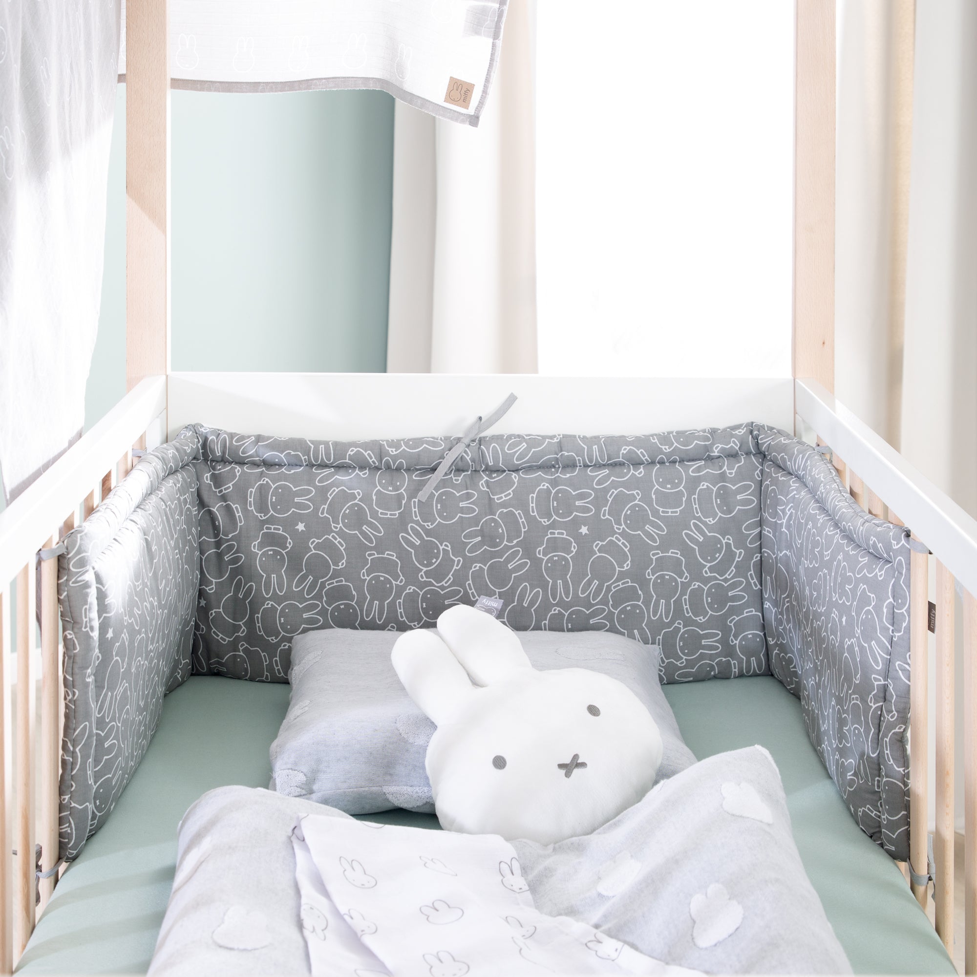 Roba 0292V210 Nestchen gewebt Miffy grau – Bettenzubehör - Bild 4 Roba 0292V210 Nestchen gewebt Miffy grau – Bettenzubehör - Produktbild 4