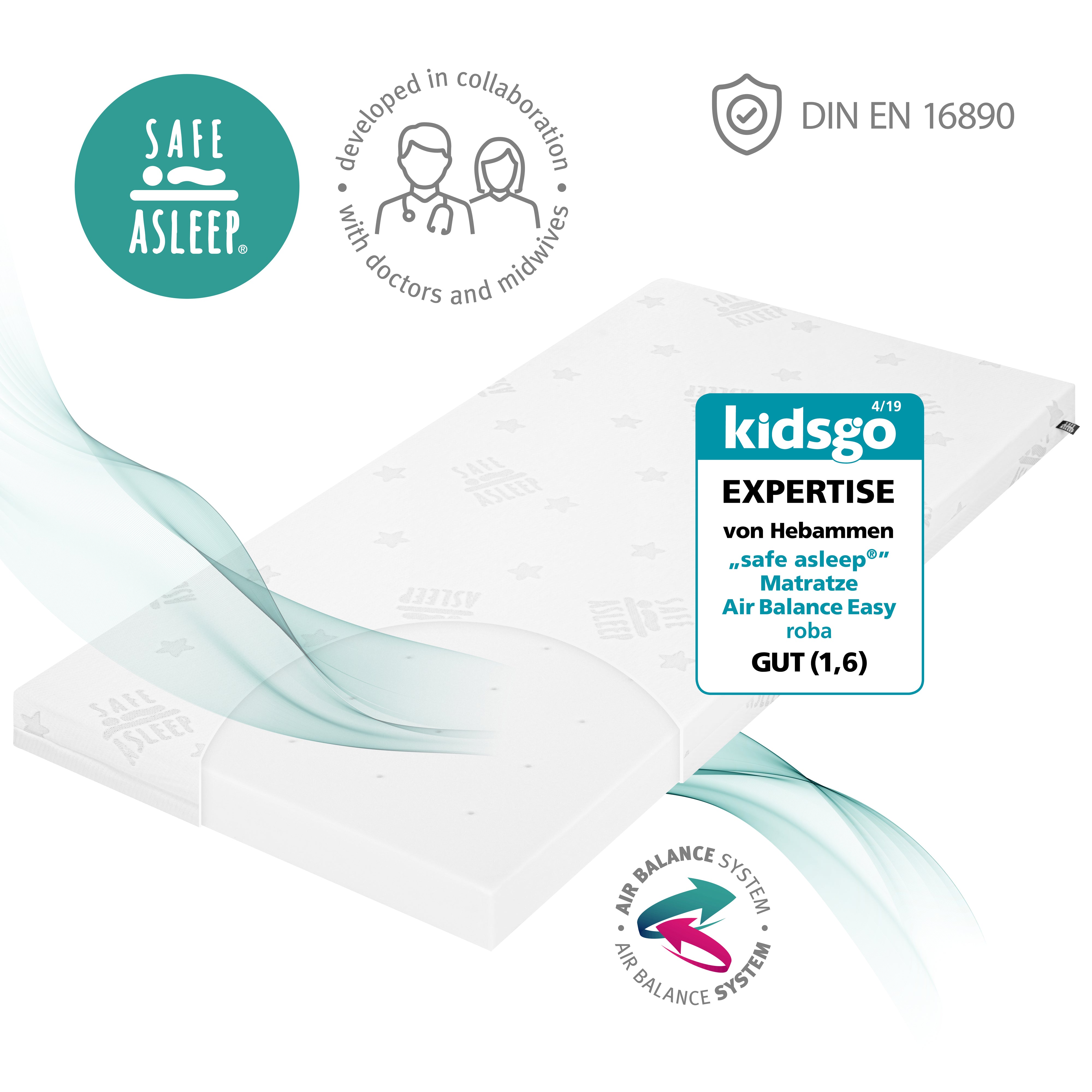 Roba 213091WE Matratze COMFORT AIR 60x120 cm weiß – Matratzen - Produktbild 13