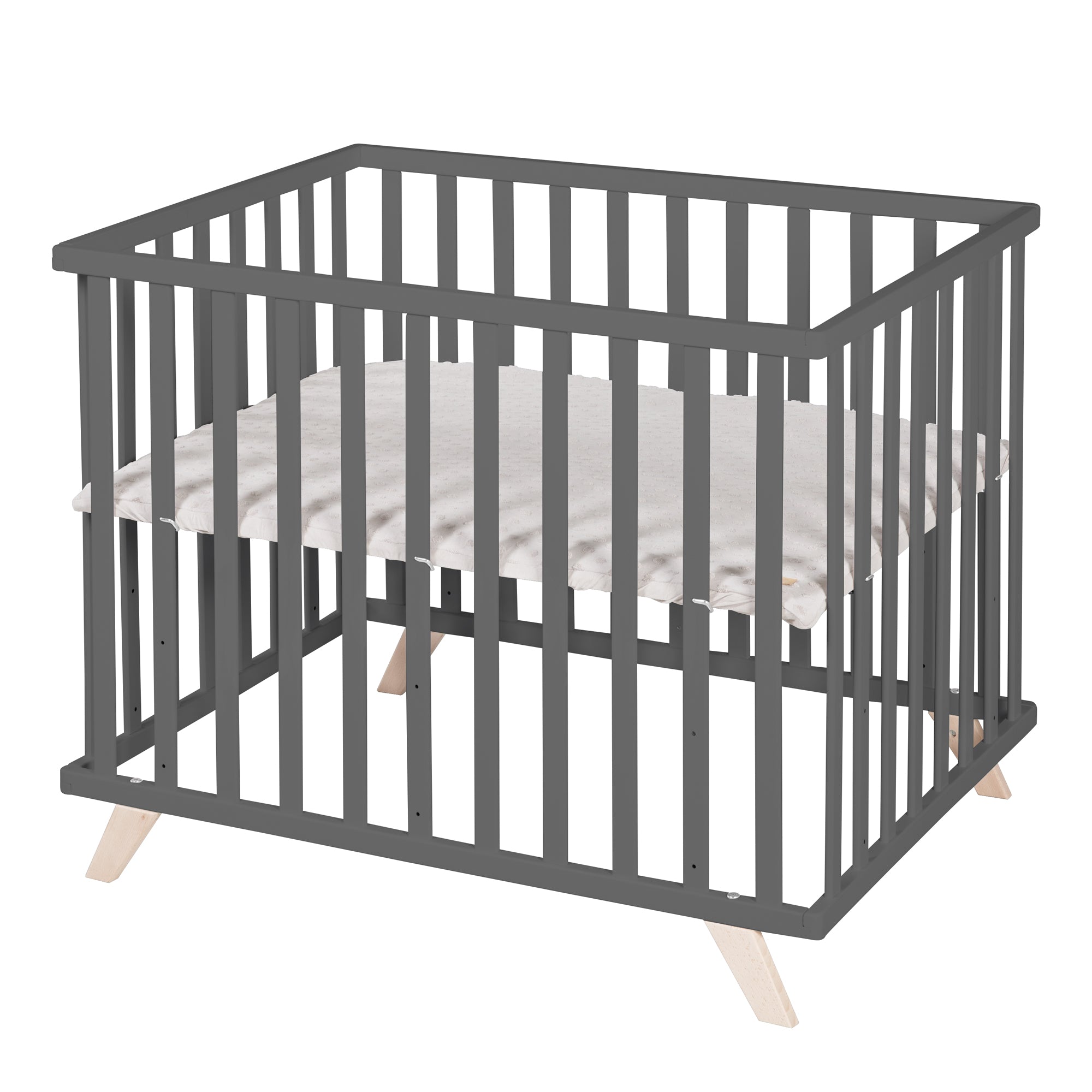 Roba 0242ANG227 Laufgitter 75x100 cm +Füße grau anthrazit - Bild 1 Roba 0242ANG227 Laufgitter 75x100 cm +Füße grau anthrazit - anthrazit - Laufgitter - Produktbild 1