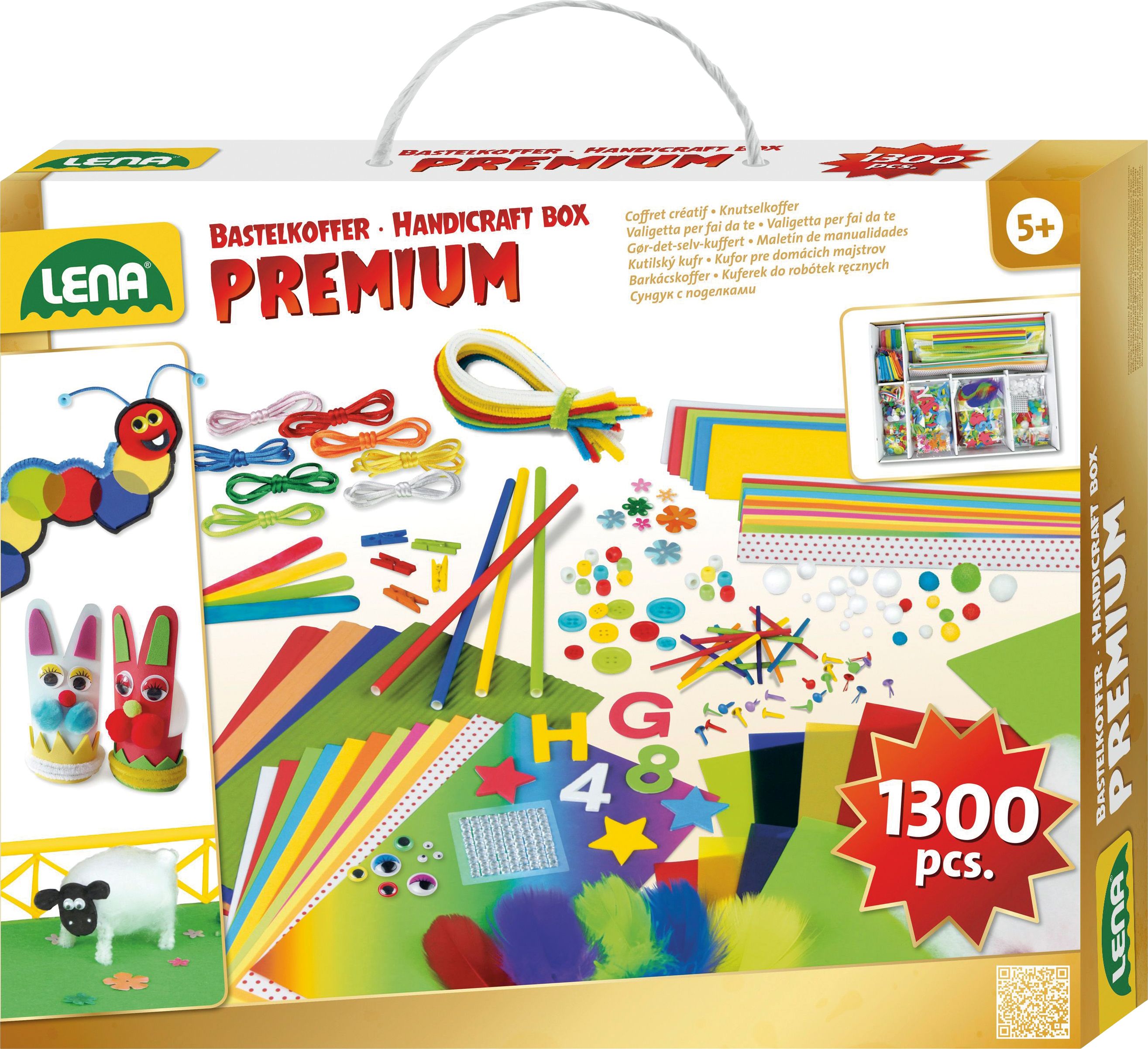 Bastelkoffer Premium, Faltschachtel Schere