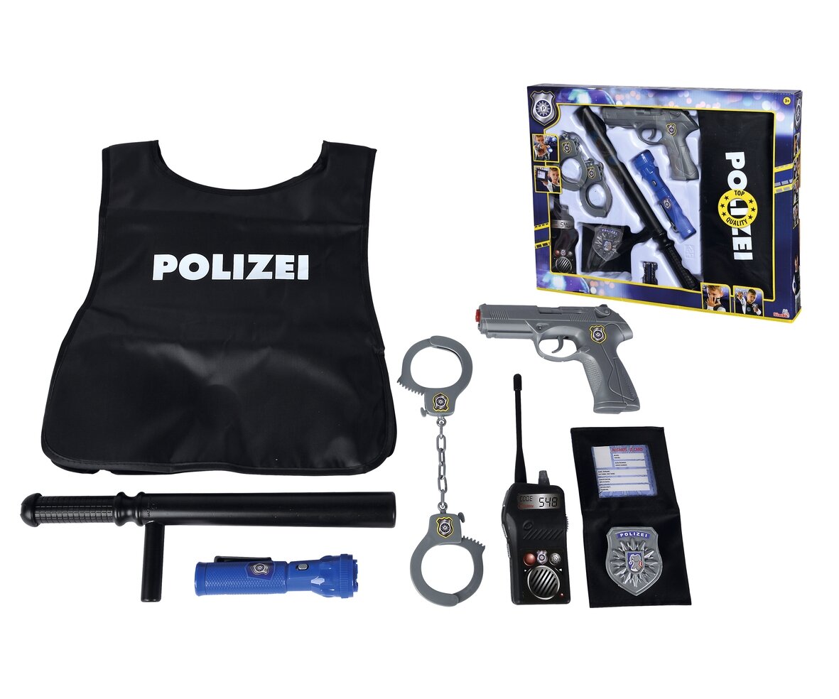 Simba Polizei Einsatz-Set 108102665 Simba, Polizei, Einsatz-Set, 108102665, Feuerwaffe, Pistole, Handfeuerwaffe, Waffe