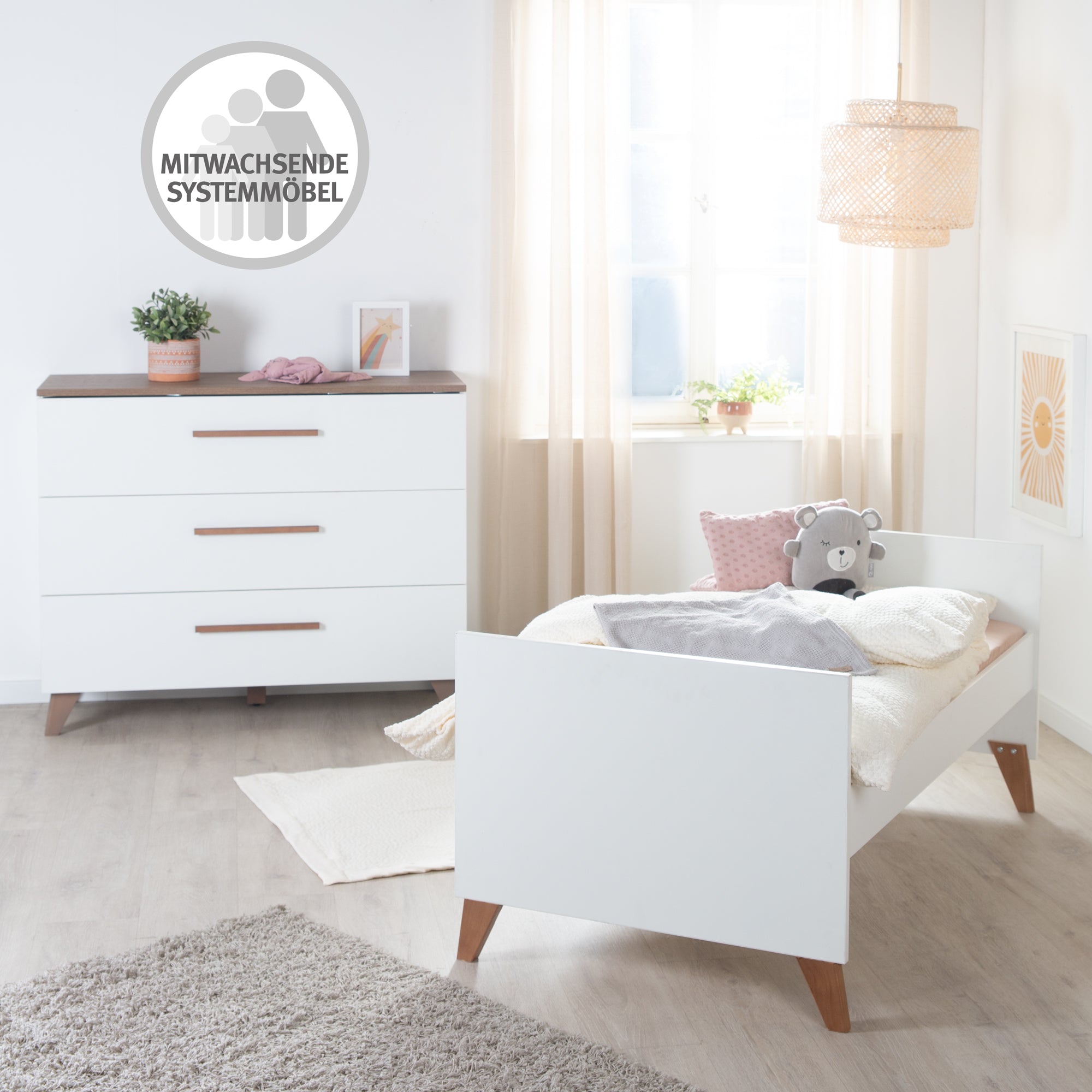 Roba 1731859 Wickelkommode breit +Wickelansatz Ole weiß - Produktbild 11