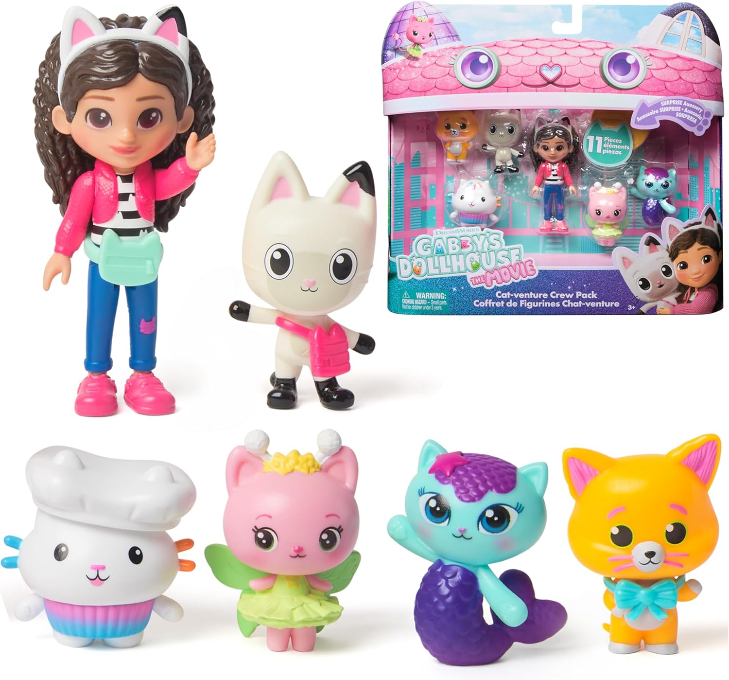 Gabby’s Dollhouse Movie Figures Giftset Spielzeugfiguren-Set mit Gabby und Freunden aus der TV-Serie