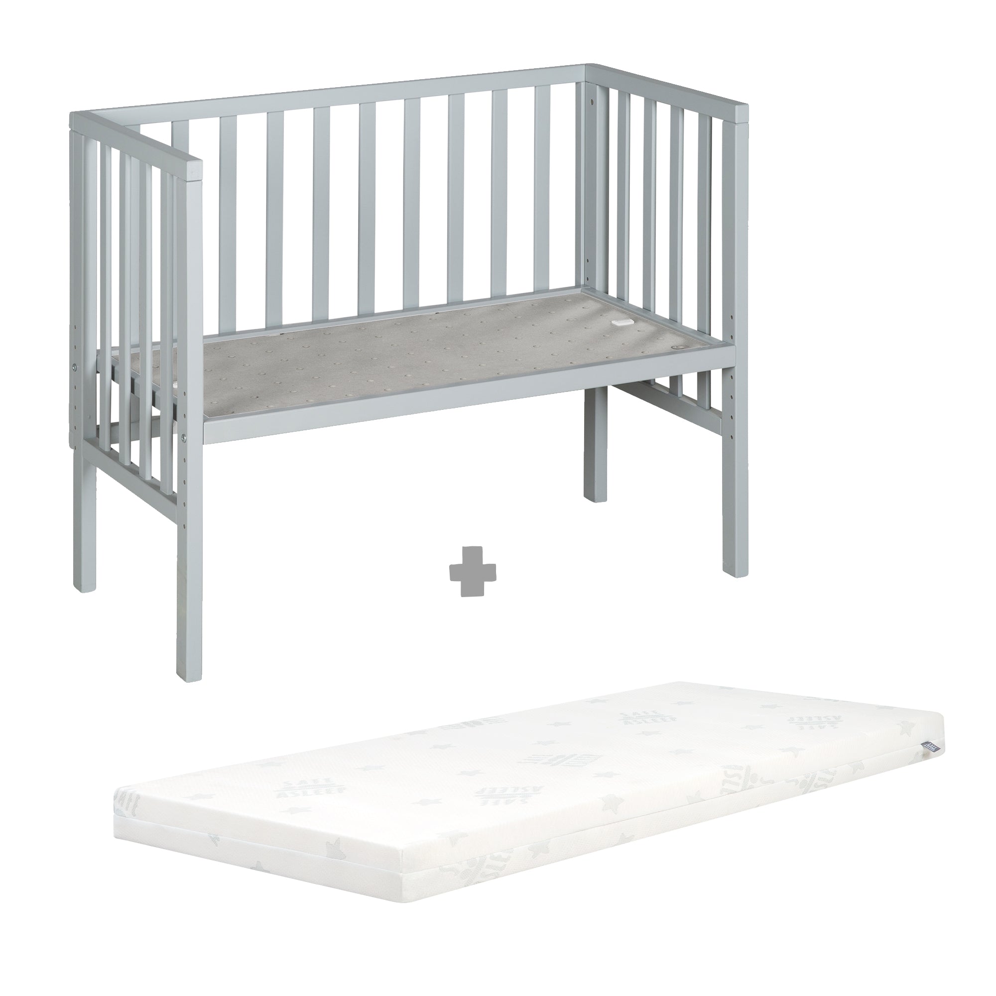 Roba 8970TP1 Beistellbett 2in1 mit Barriere + Matratze taupe – Stubenbetten - Bild 13 Roba 8970TP1 Beistellbett 2in1 mit Barriere + Matratze taupe – Stubenbetten - Produktbild 13