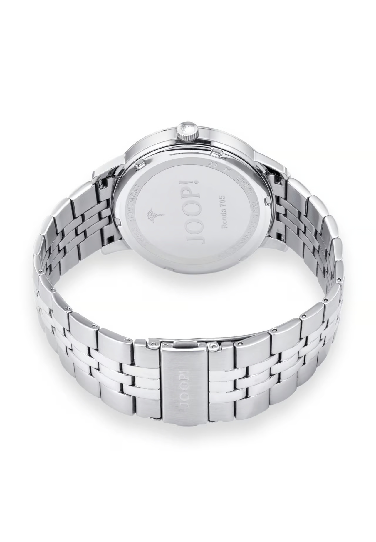 JOOP! Uhr - aus silberfarbenem Edelstahl, blaues Zifferblatt, Datumsanzeige, Ronda Swiss Made Uhrwerk, wasserdicht bis 10 bar, Herren JOOP! Uhr - aus silberfarbenem Edelstahl, blaues Zifferblatt, Datumsanzeige, Ronda Swiss Made Uhrwerk, wasserdicht bis 10 bar, Herren