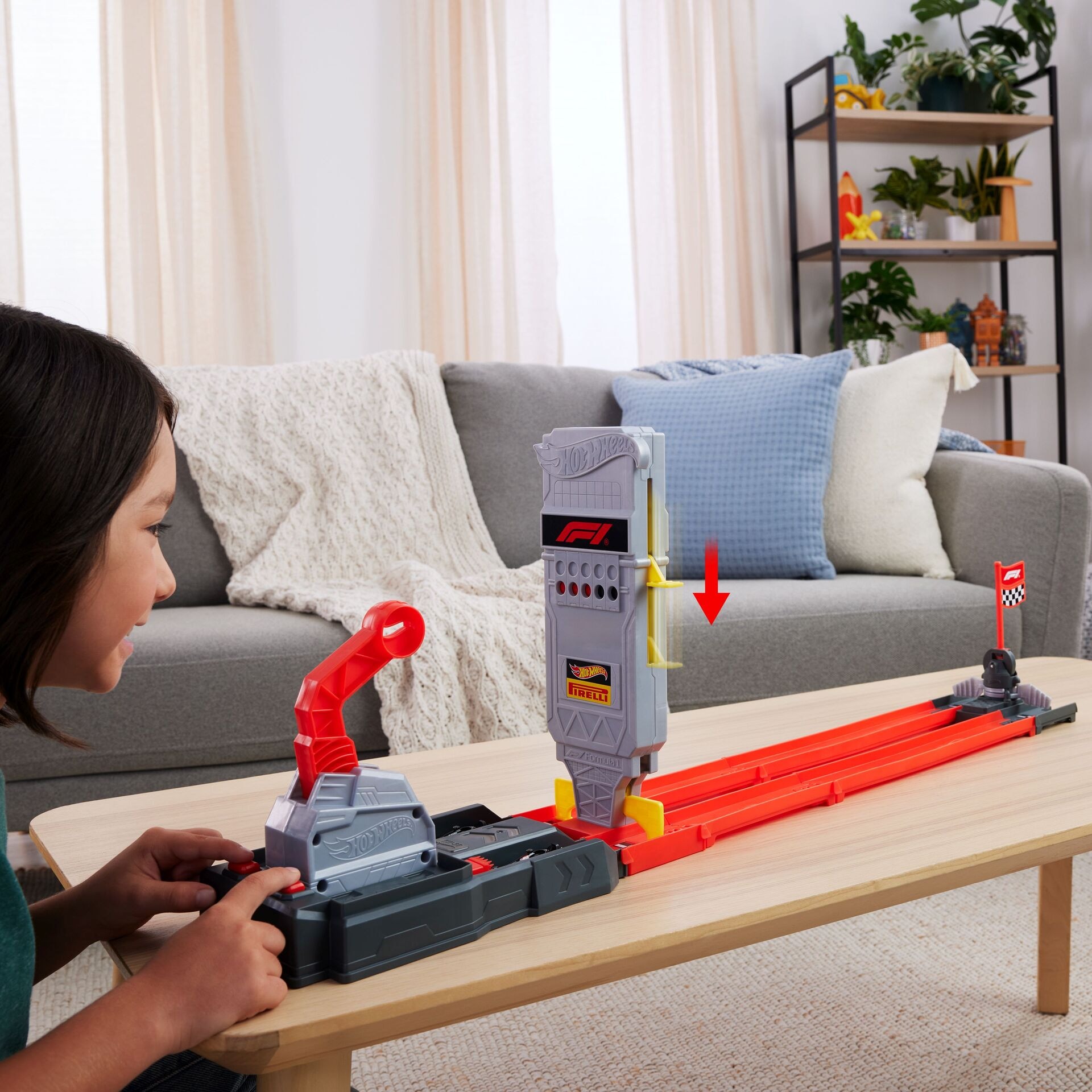 Produktfoto - Mattel - Hot Wheels Racing F1 Grid Start - Modell MATTEL JKM88 Produktbild fuer Online-Shop