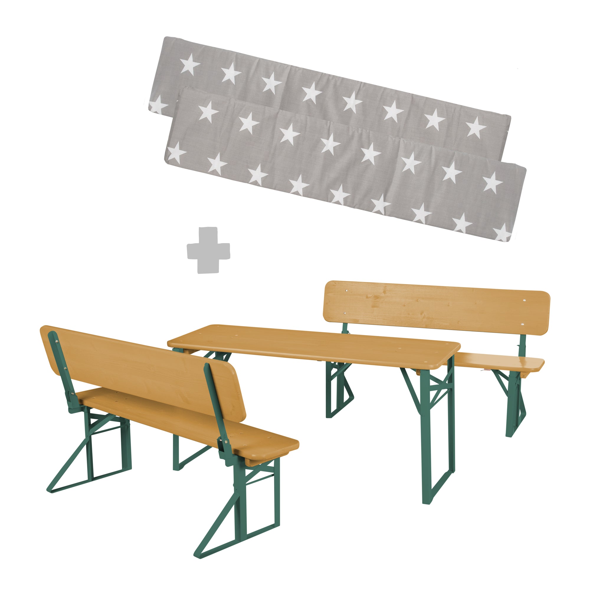 Roba 457009NA Kinderparty-Garnitur mit Lehne natur lackiert – Outdoor FSC - Bild 10 Roba 457009NA Kinderparty-Garnitur mit Lehne natur lackiert – Outdoor FSC - Produktbild 10