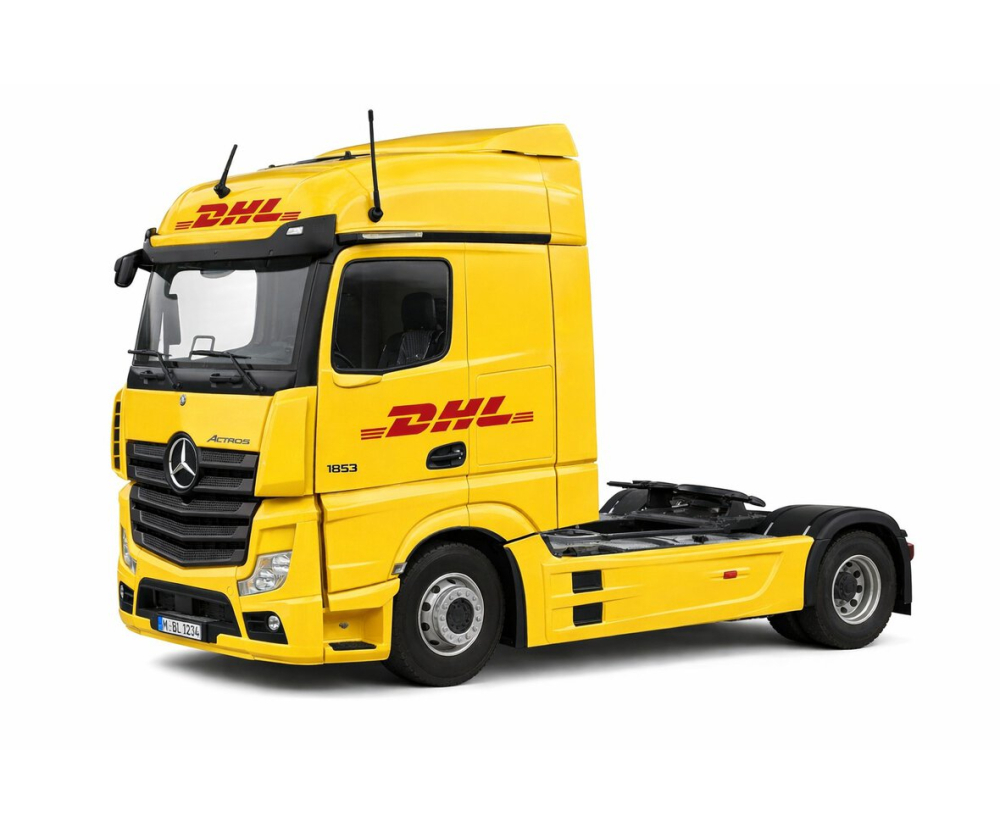 Solido 1:24 MB Actros L DHL 2025 gelb