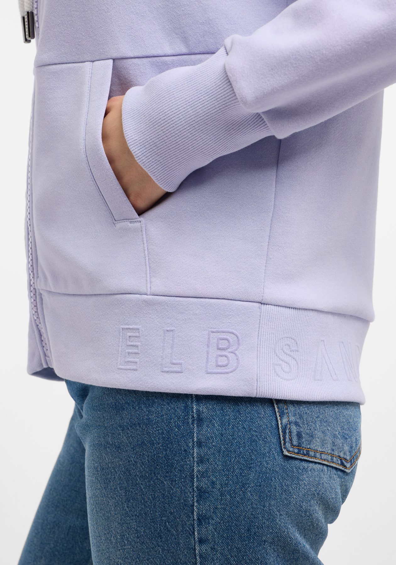 Elbsand Ainele Sweatjacke in Hellpurple