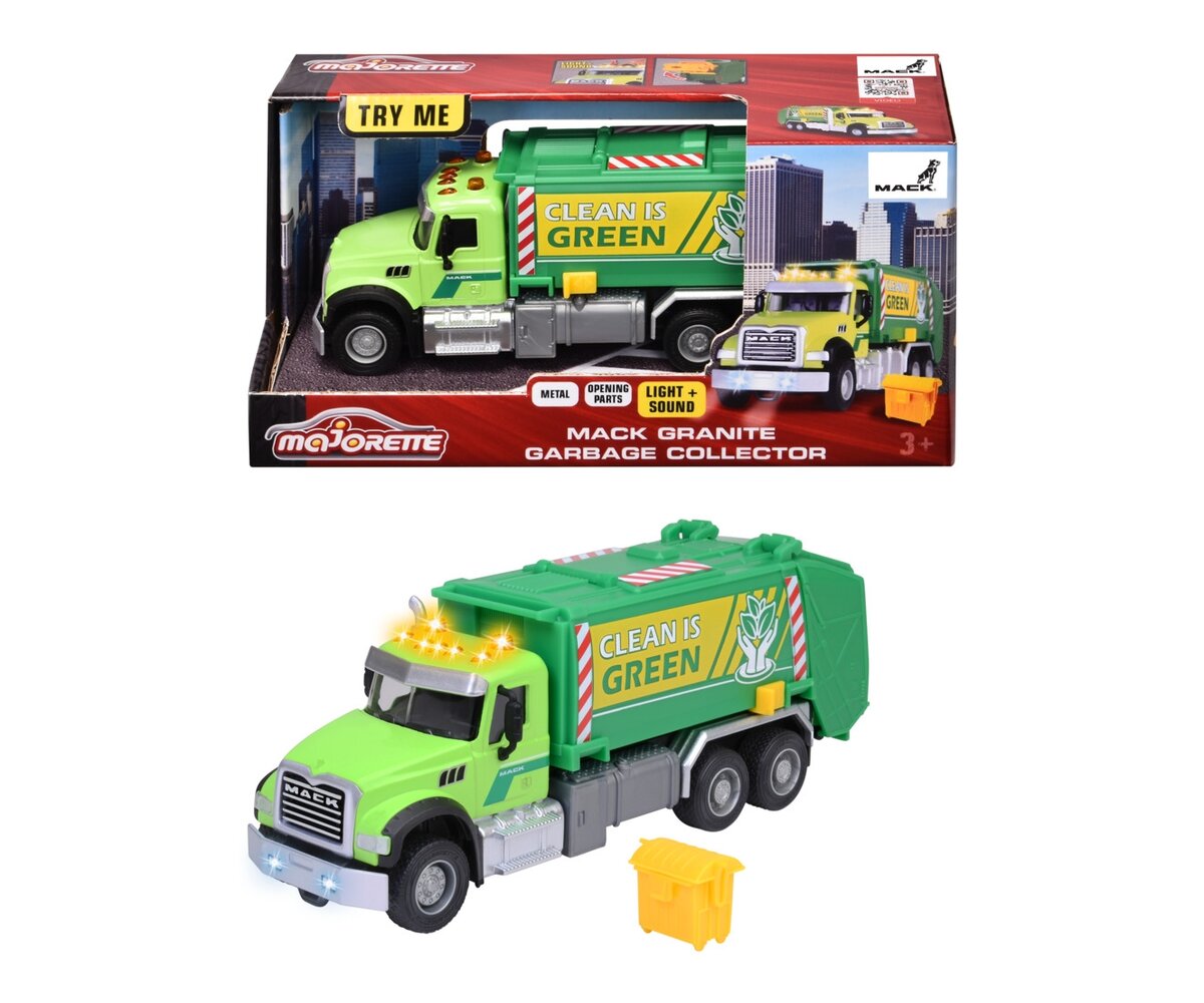 Majorette Mack Granite Garbage Truck 213743007 Majorette, Mack, Granite, Garbage, Truck, 213743007, Spielzeug, Maschine, Rad