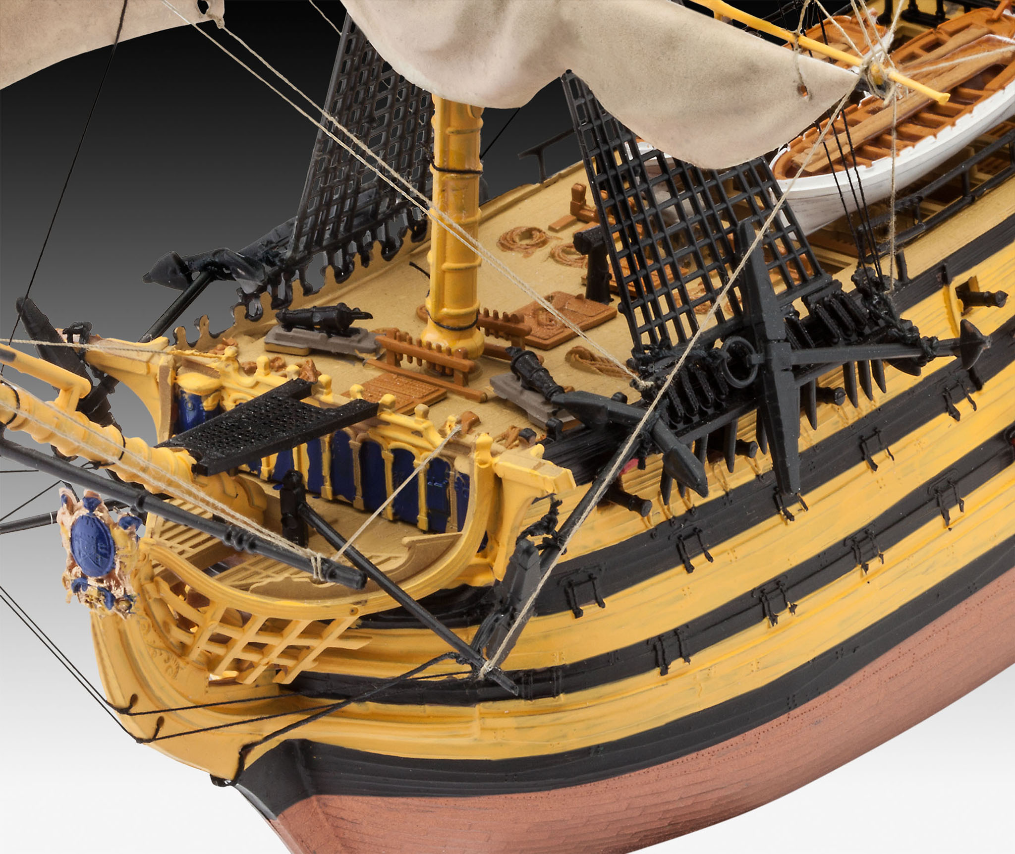 Revell 05408 H.M.S. Victory - Legendäres Flaggschiff im Maßstab 1:225 Segelboot, Transport, Fahrzeug, Wasserfahrzeug, Holz