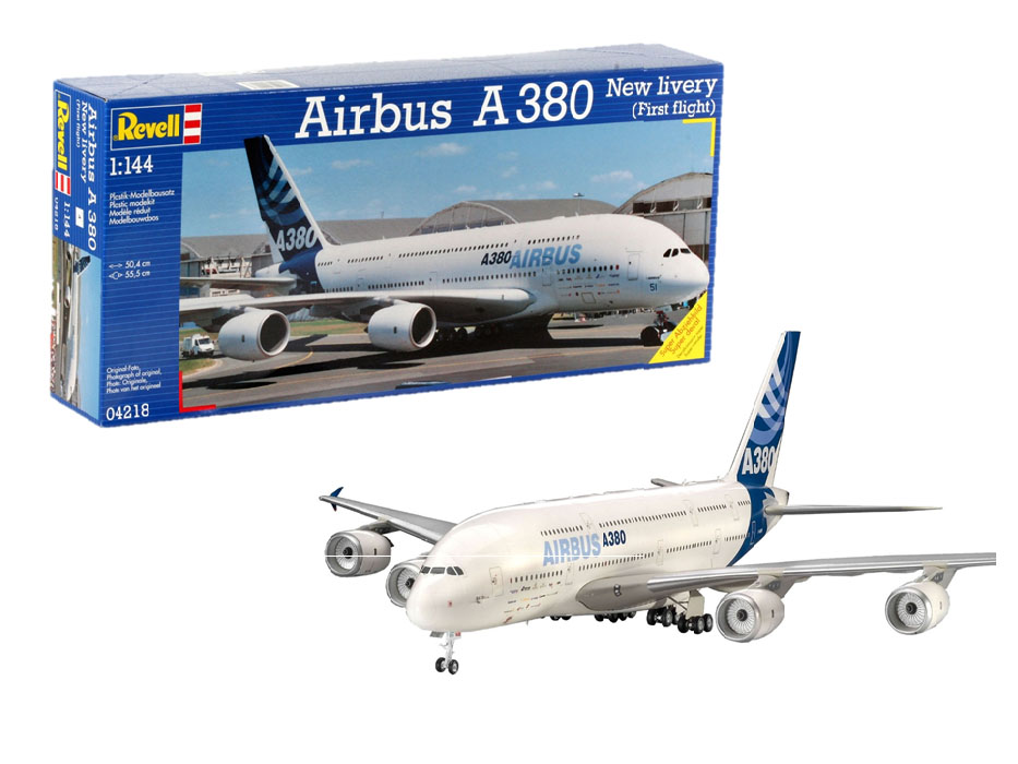Revell 04218 Airbus A380 Design New Livery Modellbausatz Flugzeug, Verkehrsflugzeug, Fahrzeug, Flug