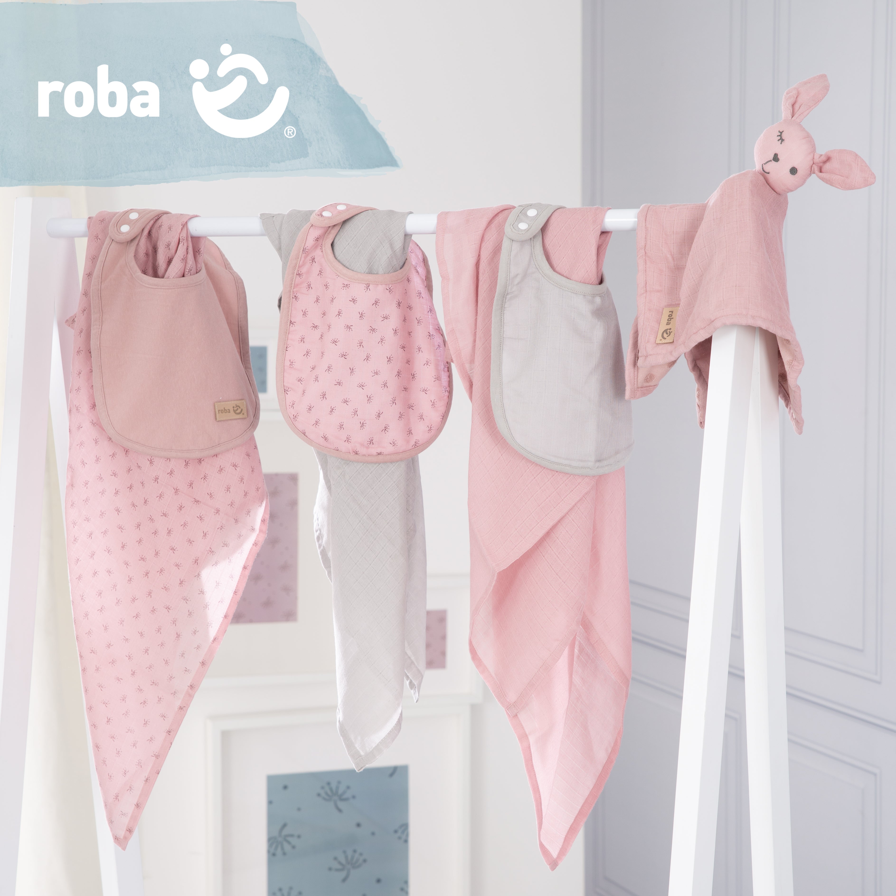 Roba 226S02T3 Geschenkset Baby Essentials rosa alt rosa – Heim Textilien - Bild 2 Roba 226S02T3 Geschenkset Baby Essentials rosa alt rosa – Heim Textilien - Produktbild 2