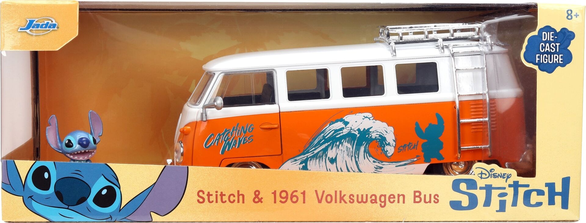 Stitch 1961 VW Bus 1:24 - SIMBA - SIMBA 9336340314R00 Produktfoto - SIMBA - Stitch 1961 VW Bus 1:24 - Modell SIMBA 9336340314R00 Produktbild fuer Online-Shop