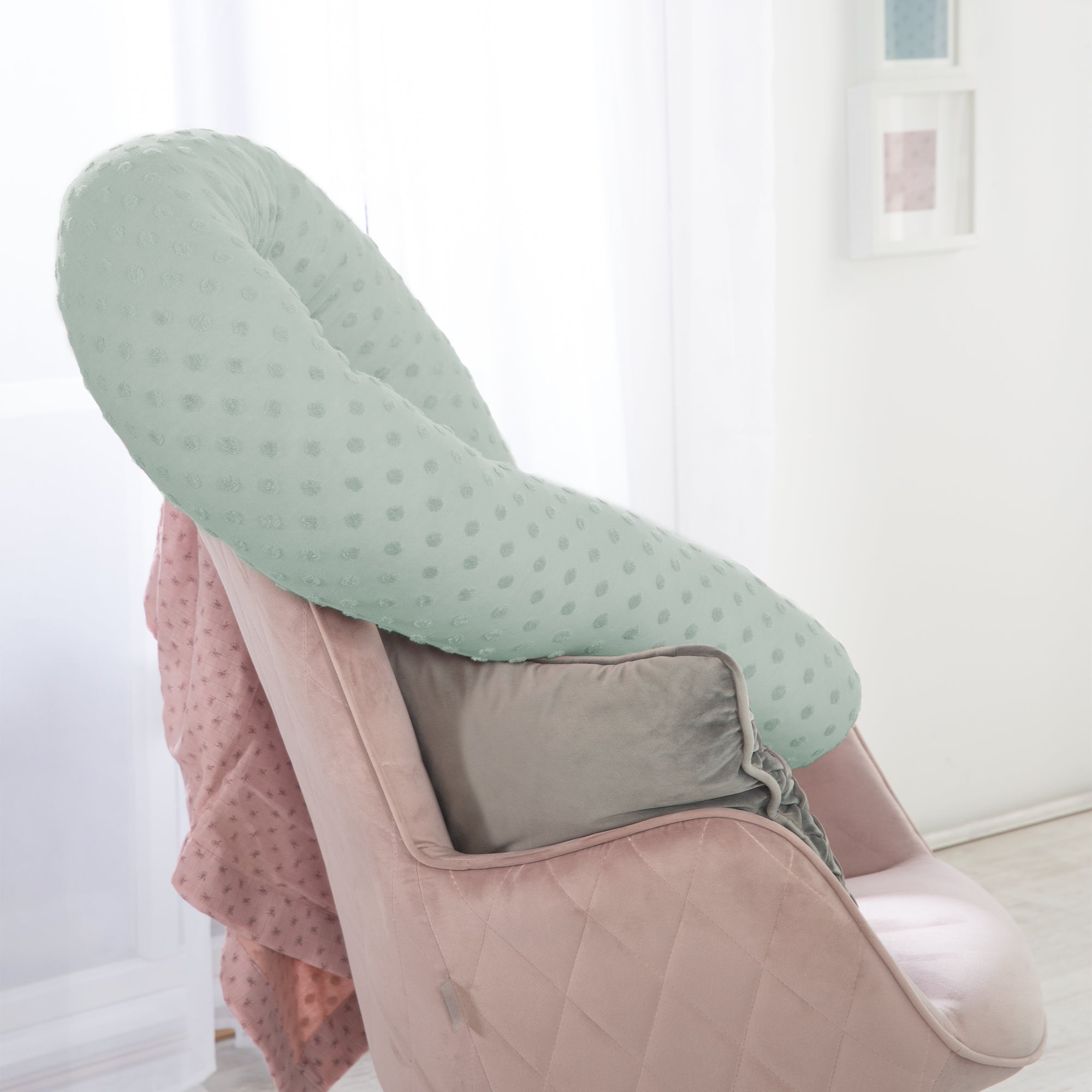 Roba 284100G240 Bettschlange Lil Planet frosty green – Babynester - Bild 2 Roba 284100G240 Bettschlange Lil Planet frosty green – Babynester - Produktbild 2
